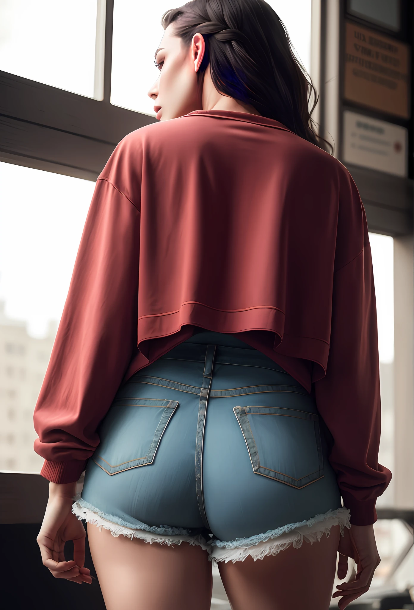 ((Frontal)), ((linda mulher de pele clara)), (cabelo (((liso))) stuck in the braid), ((magro, pequeno)), em traje basico ((Camiseta Branca Lisa)), (shorts apertado), (coxas a mostra) fotografiarrealista, fotografia, obra-prima, realista, Realismo, renderizado, Alto contraste, digital art photographyrealistic trend in Artstation 8k HD high definition detailed realistic, detalhado, textura da pele, hiper detalhado, Textura realista da pele, armadura, melhor qualidade, ultra high-resolution, (fotografiarrealista: 1.4), alta resolução, detalhado, fotografia crua, sharp re, by Lee Jeffries Nikon D850 Film Stock Photography 4 Kodak Portra 400 Camera Lens F1.6 rich colors realistic texture hyper realistic dramatic lighting unrealengine trending on artstation cinestill 800, .RAW, light from behind