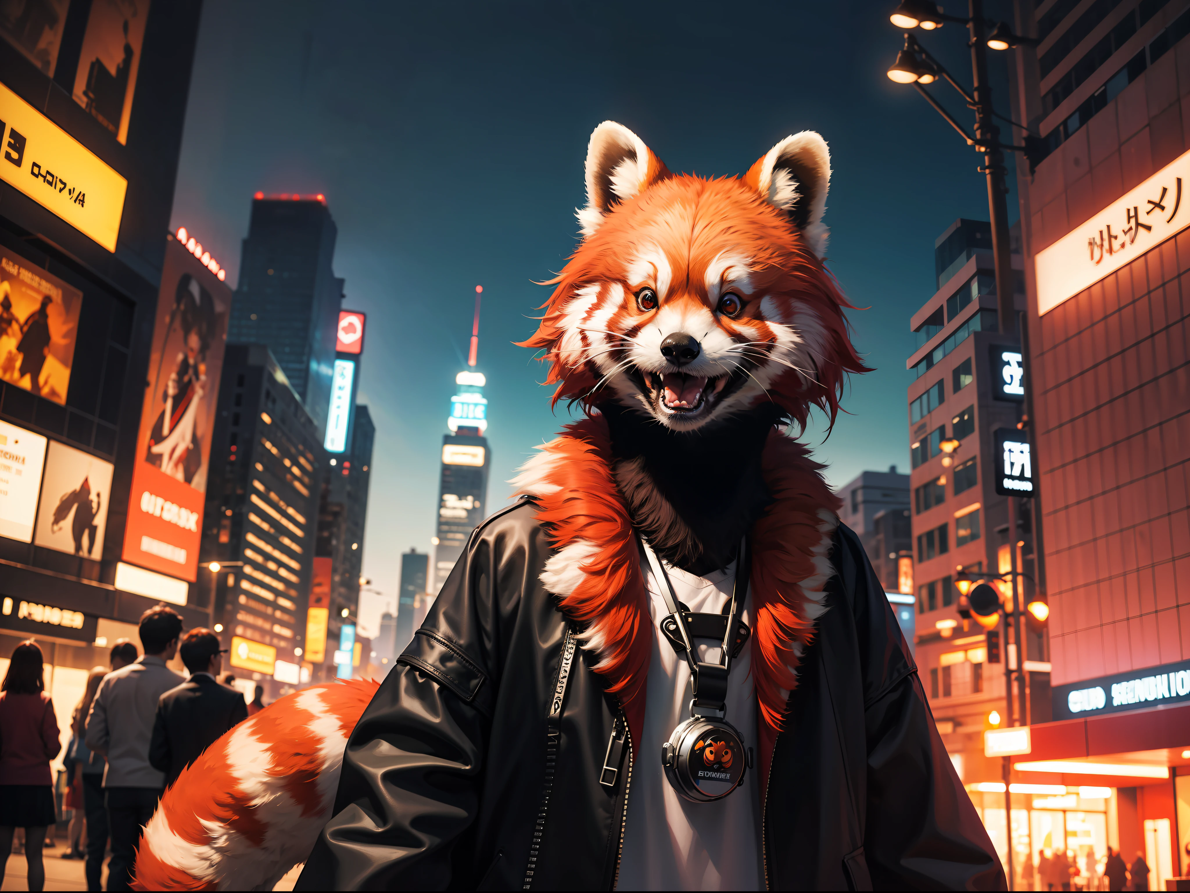 Red panda,High detail, futurism, cubismo, stereograms, 8K --auto