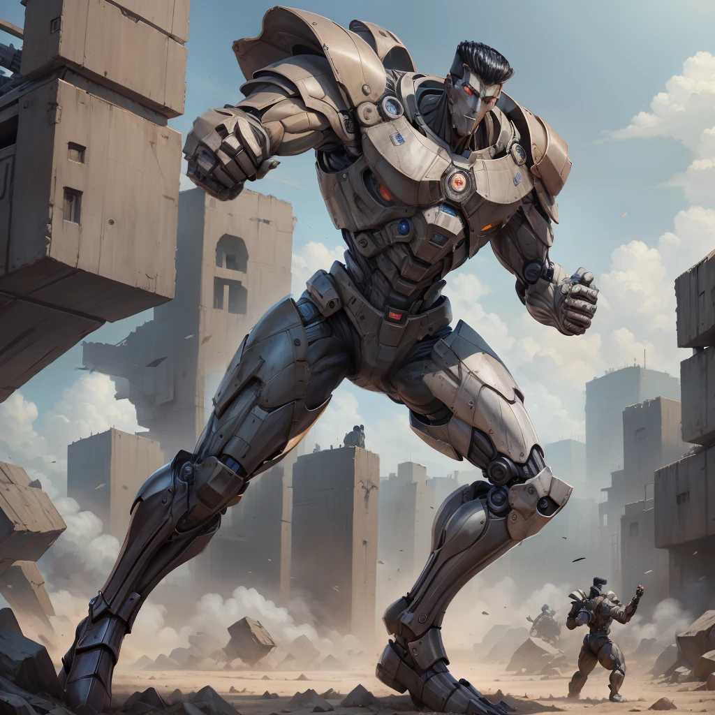 Toguro, Toguro100,armadura
Bodysuit,
Mecha,
Robot, correndo, in action