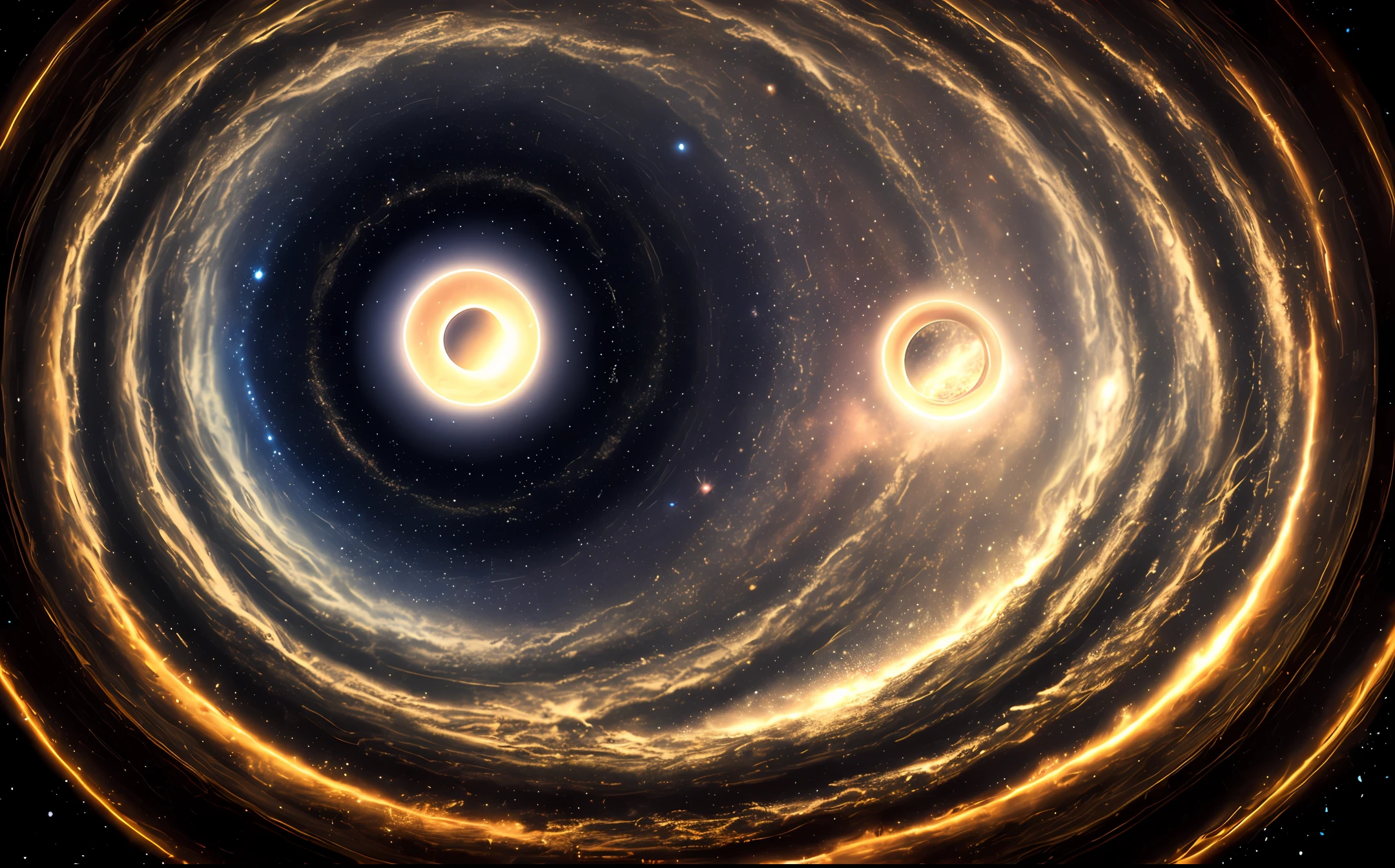 universe background，worm hole，femele