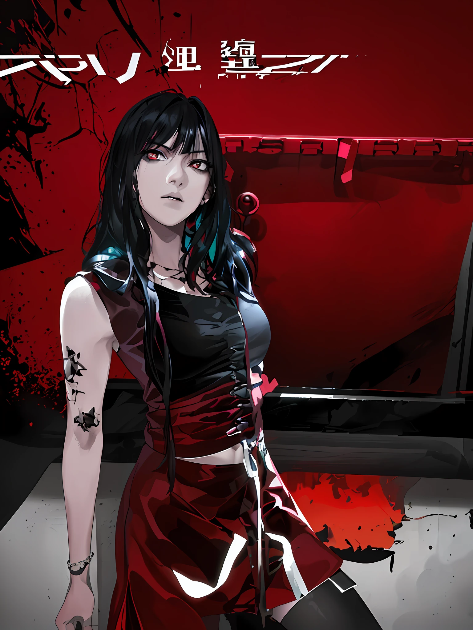 ((((dramatic))), (((gritty))), (((intense))) film poster featuring a young woman as the central character. She stands confidently in the center of the poster, wearing a stylish and edgy outfit, with a determined expression on her face. The background is dark and gritty, with a sense of danger and intensity. The text is bold and attention-grabbing, with a catchy tagline that adds to the overall feeling of drama and excitement. The color palette is mainly dark with splashes of vibrant colors, giving the poster a dynamic and visually striking appearance,tachi-e
(magazine:1.3), (cover-style:1.3), fashionable, woman, vibrant, outfit, posing, front, colorful, dynamic, background, elements, confident, expression, holding, statement, accessory, majestic, coiled, around, touch, scene, text, cover, bold, attention-grabbing, title, stylish, font, catchy, headline, larger, striking, modern, trendy, focus, fashion,