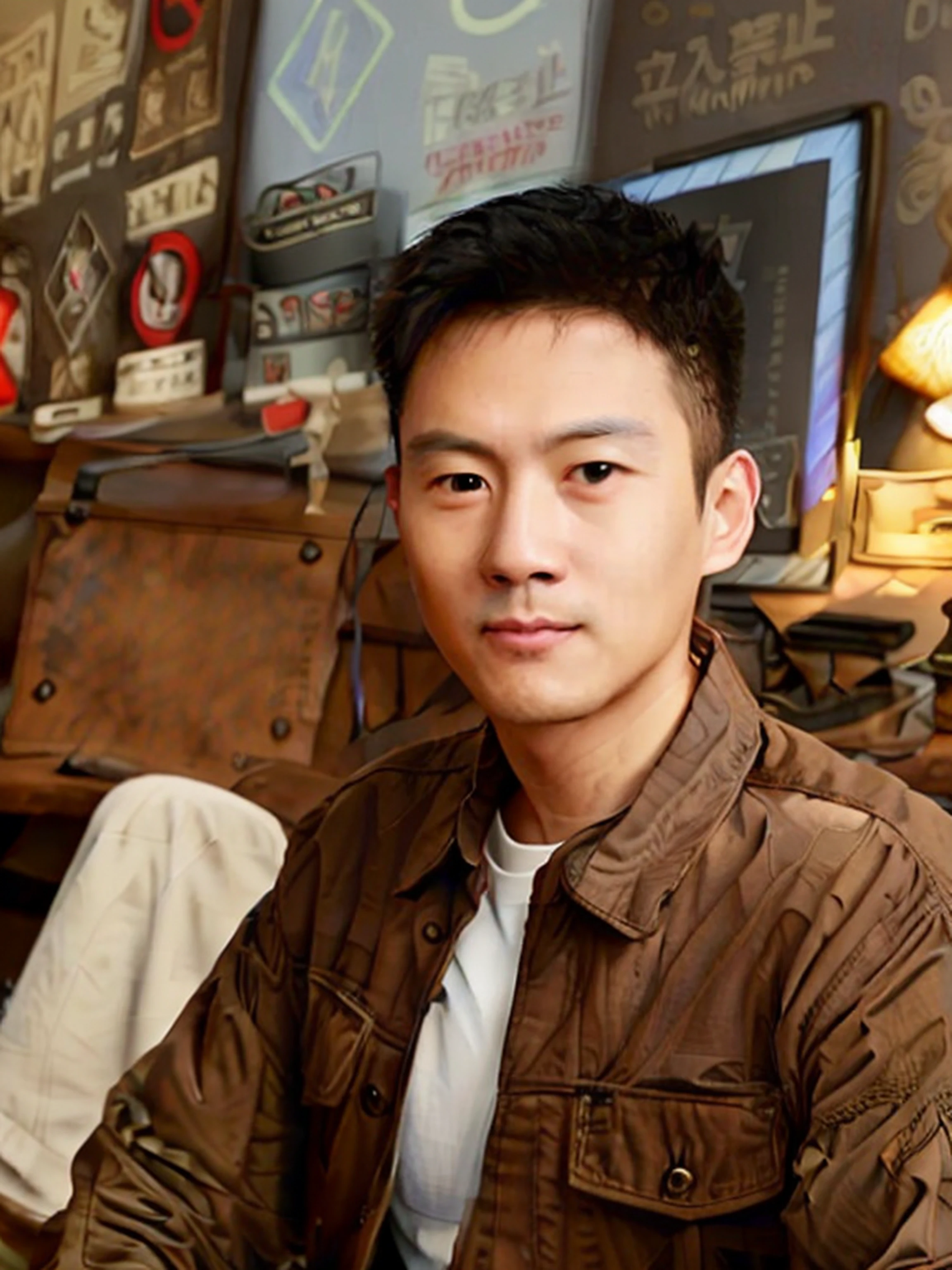 there is a man sitting at a desk with a laptop computer, ren heng, damien tran, professional profile picture, zeng fanzh, bao pham, phong yintion j - jiang geping, stanley artgem lau, liang xing, jeremy cheung, david luong, kakar cheung, stanley artger m lau
