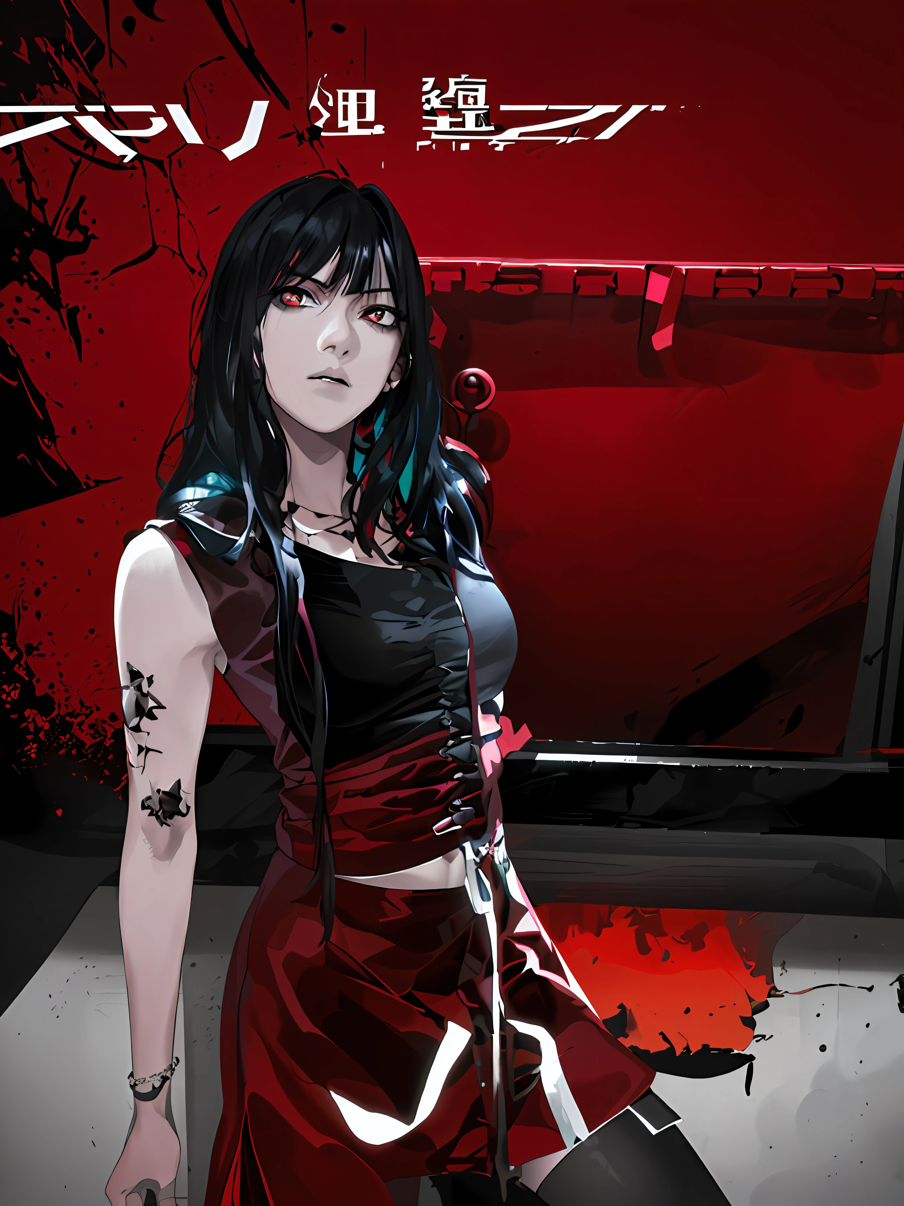 ((((dramatic))), (((gritty))), (((intense))) film poster featuring a young woman as the central character. She stands confidently in the center of the poster, wearing a stylish and edgy outfit, with a determined expression on her face. The background is dark and gritty, with a sense of danger and intensity. The text is bold and attention-grabbing, with a catchy tagline that adds to the overall feeling of drama and excitement. The color palette is mainly dark with splashes of vibrant colors, giving the poster a dynamic and visually striking appearance,tachi-e
(magazine:1.3), (cover-style:1.3), fashionable, woman, vibrant, outfit, posing, front, colorful, dynamic, background, elements, confident, expression, holding, statement, accessory, majestic, coiled, around, touch, scene, text, cover, bold, attention-grabbing, title, stylish, font, catchy, headline, larger, striking, modern, trendy, focus, fashion,