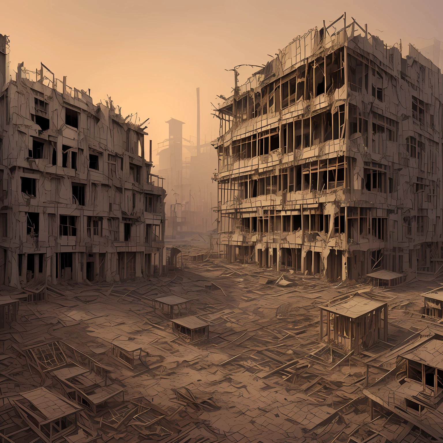 Megalophobic construction in modern style
