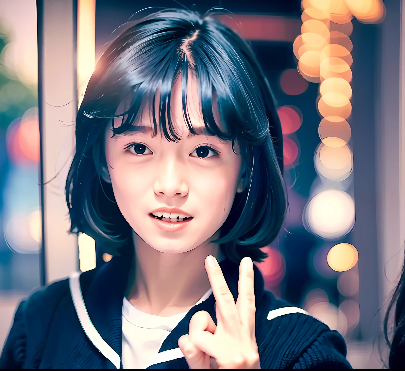 a junior high school student、Beautiful woman