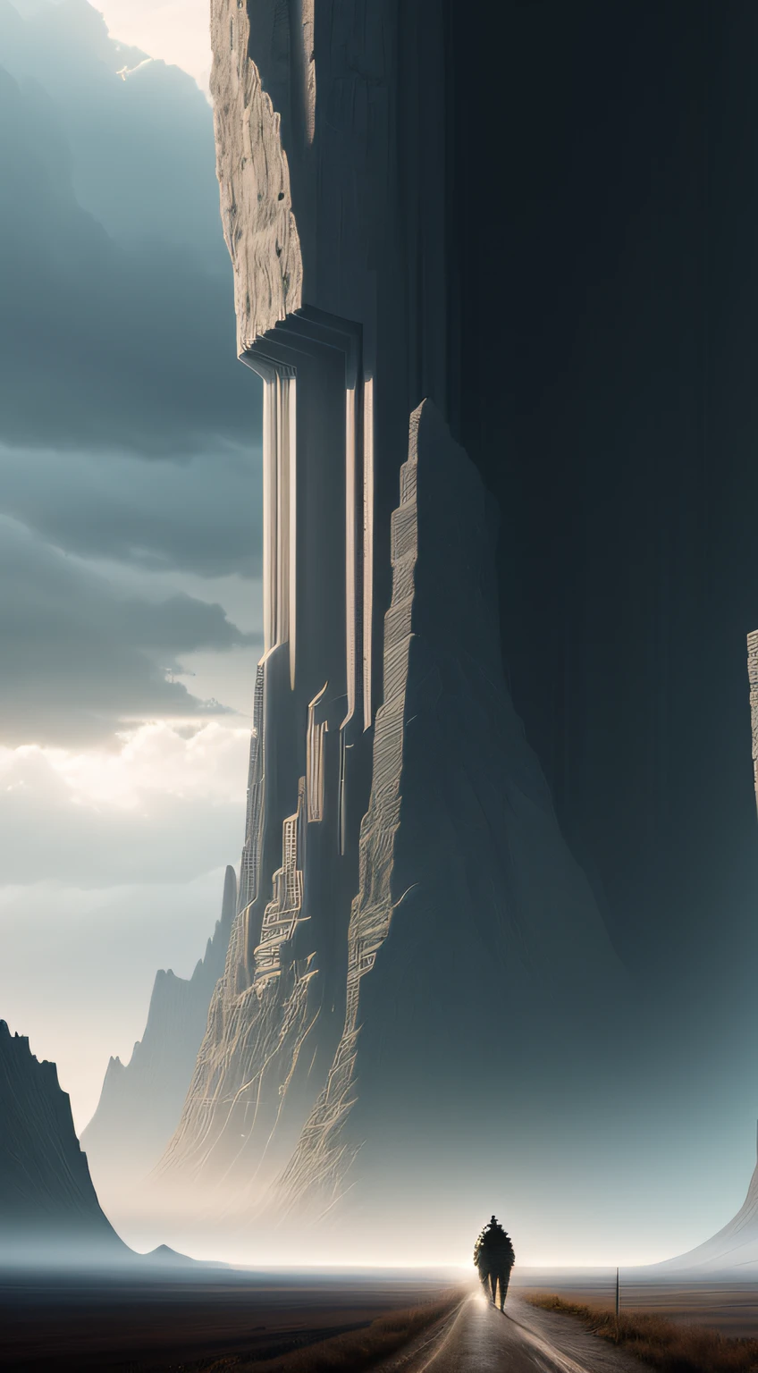 landscape, highly detailed, award-winning photography, ahead, art, digital, masterpiece, interstellar universe, sci-fi, tall, majestic