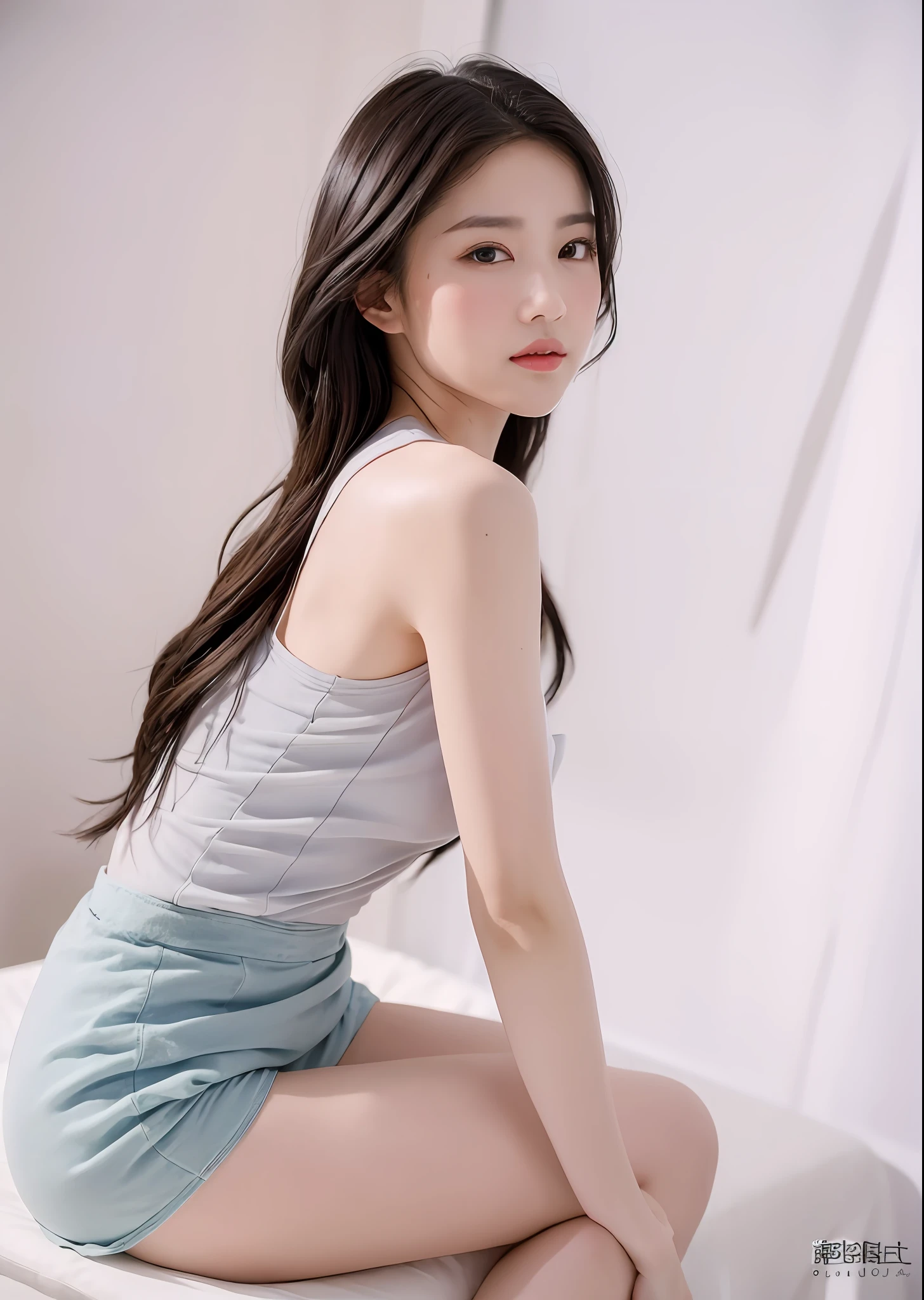 ((Best quality, 8K, Masterpiece :1.3)), Sharp focus :1.2, perfect figure beautiful woman:1.4, Slim abs:1.2, ((Layered Hair Style:1.2)), (Summer Hanfu:1.1 ), (inside in room:1.2), In the kitchen,at a dinner table,On the sofa,Highly detailed facial and skin texture, A detailed eye, 二重まぶた,