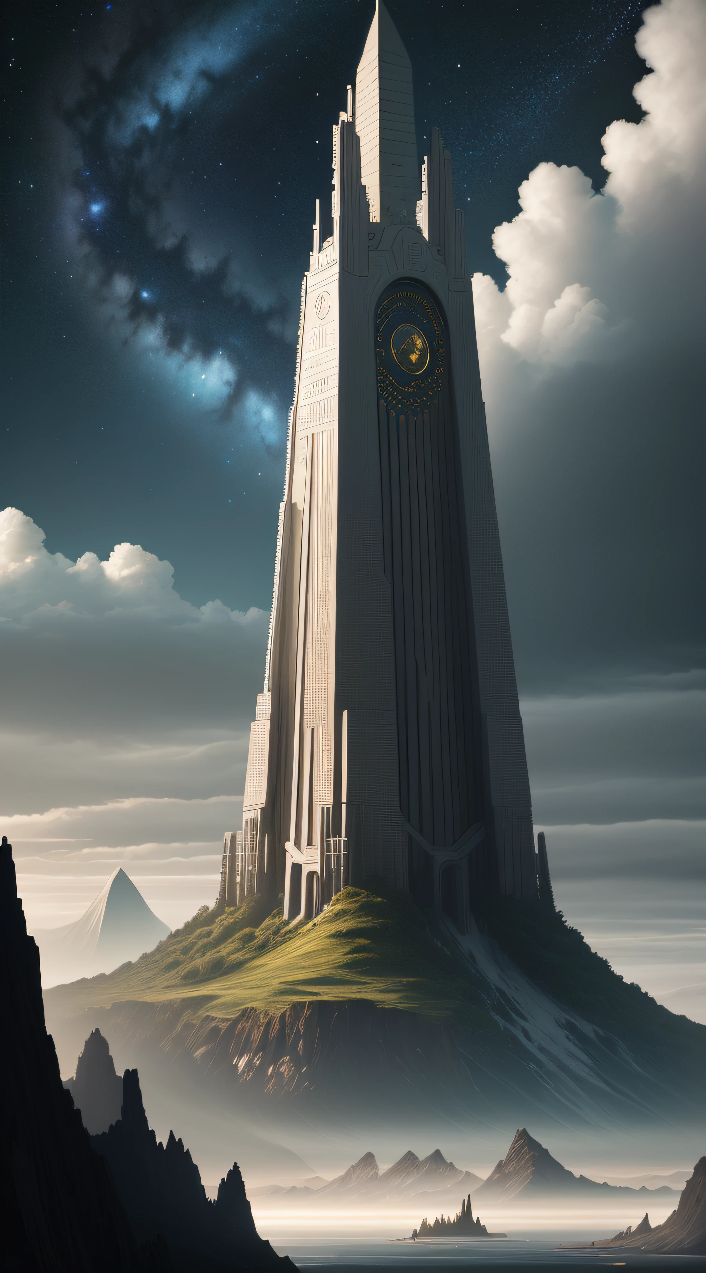 Libra related, landscape, highly detailed, award-winning photography, ahead, art, digital, masterpiece, interstellar universe, sci-fi, tall, majestic