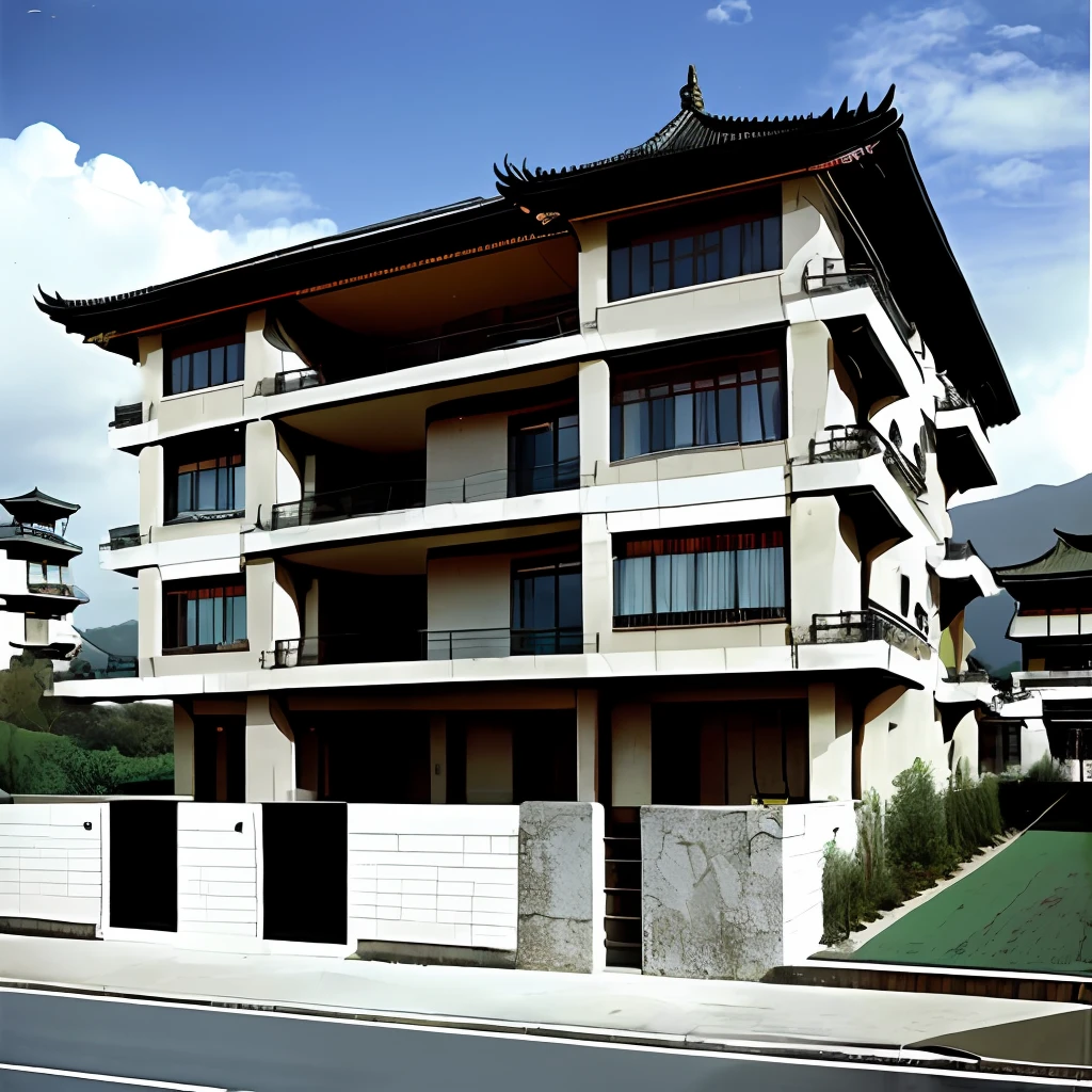 Megalophobic construction in oriental style