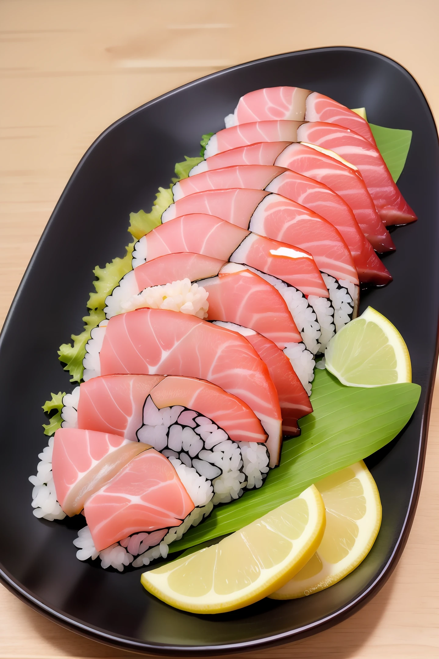 tuna Hamachi sushi An ultra-high picture quality