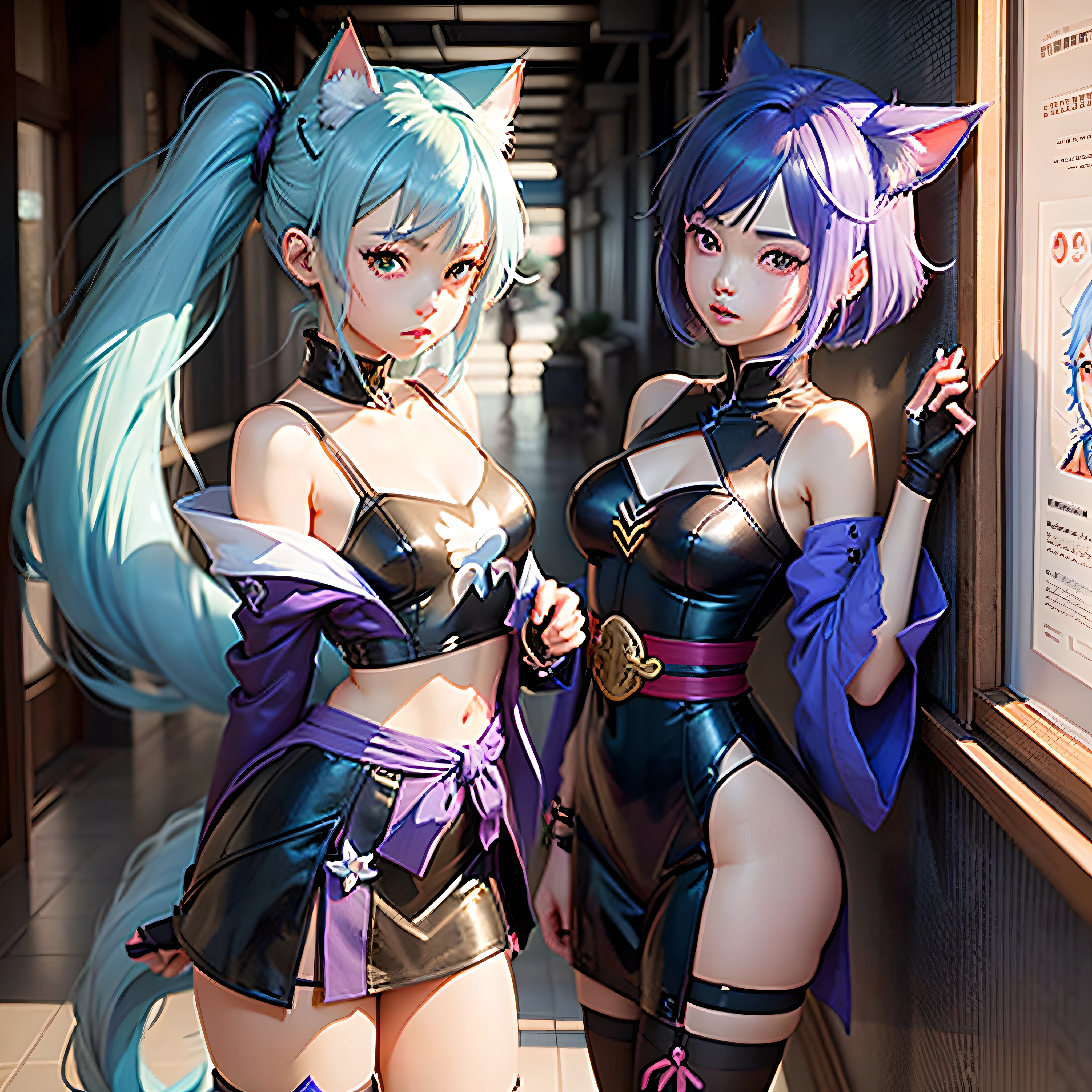 Anime girl with blue hair and purple dress in front of the wall, ayaka game genshin impact, Ayaka Genshin impact, anime catgirl, anime girl with cat ears, anime moe art style, Stylized anime, cute anime catgirl, nekomimi, Anime waifu, beautiful anime catgirl, Katana Zero video game character, Onmyoji portrait

Anime girl with blue hair and purple dress in front of the wall, a character portrait inspired by Takehisa Yumeji, trending on pixiv, shin hanga, ayaka game genshin impact, Ayaka Genshin impact, anime catgirl, anime girl with cat ears, anime moe art style, Stylized anime, cute anime catgirl, nekomimi --auto