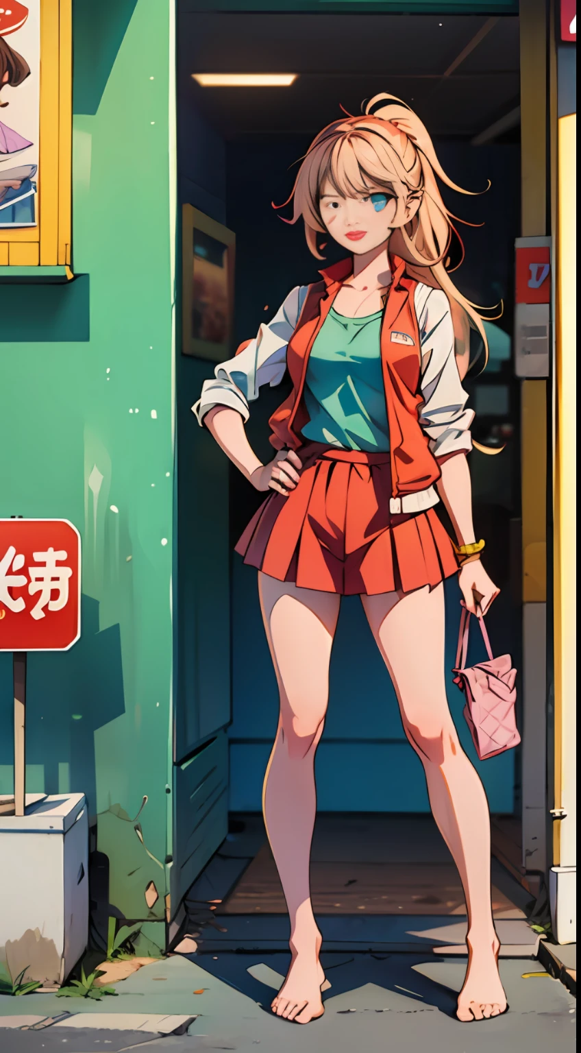 Kizi, standing on your feet,Beth,without wearing shoes,vests,high qulity --auto