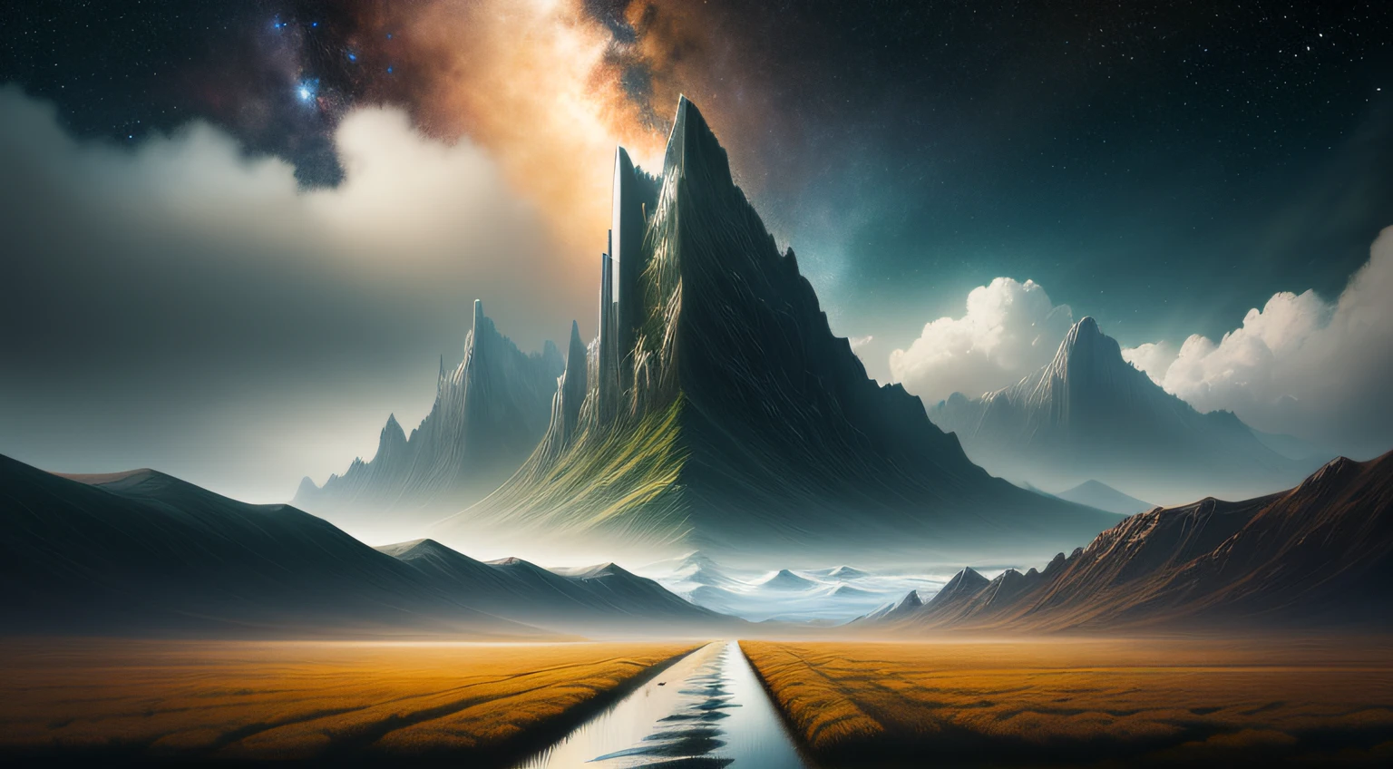 landscape, highly detailed, award-winning photography, ahead, art, digital, masterpiece, interstellar universe, sci-fi, tall, majestic