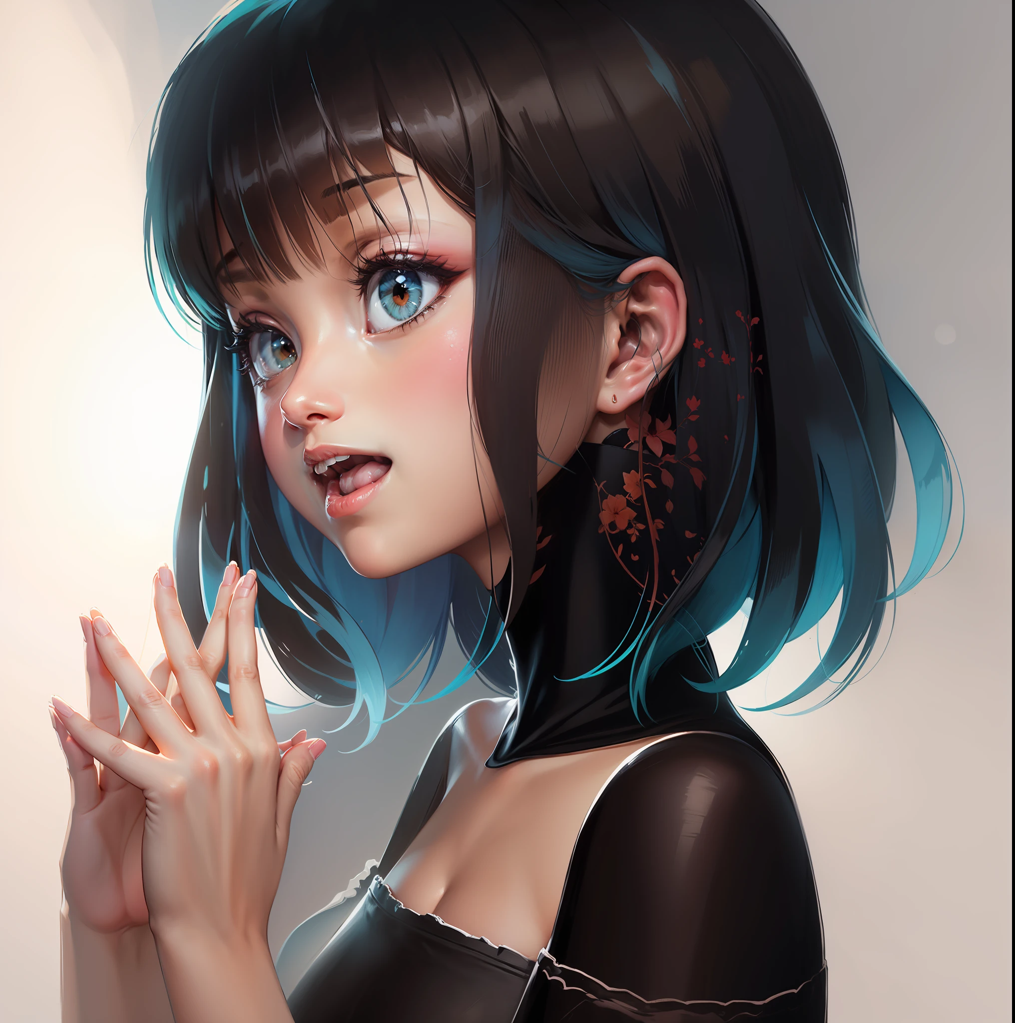 Draw a painting with a similar style,Make a couple avatar