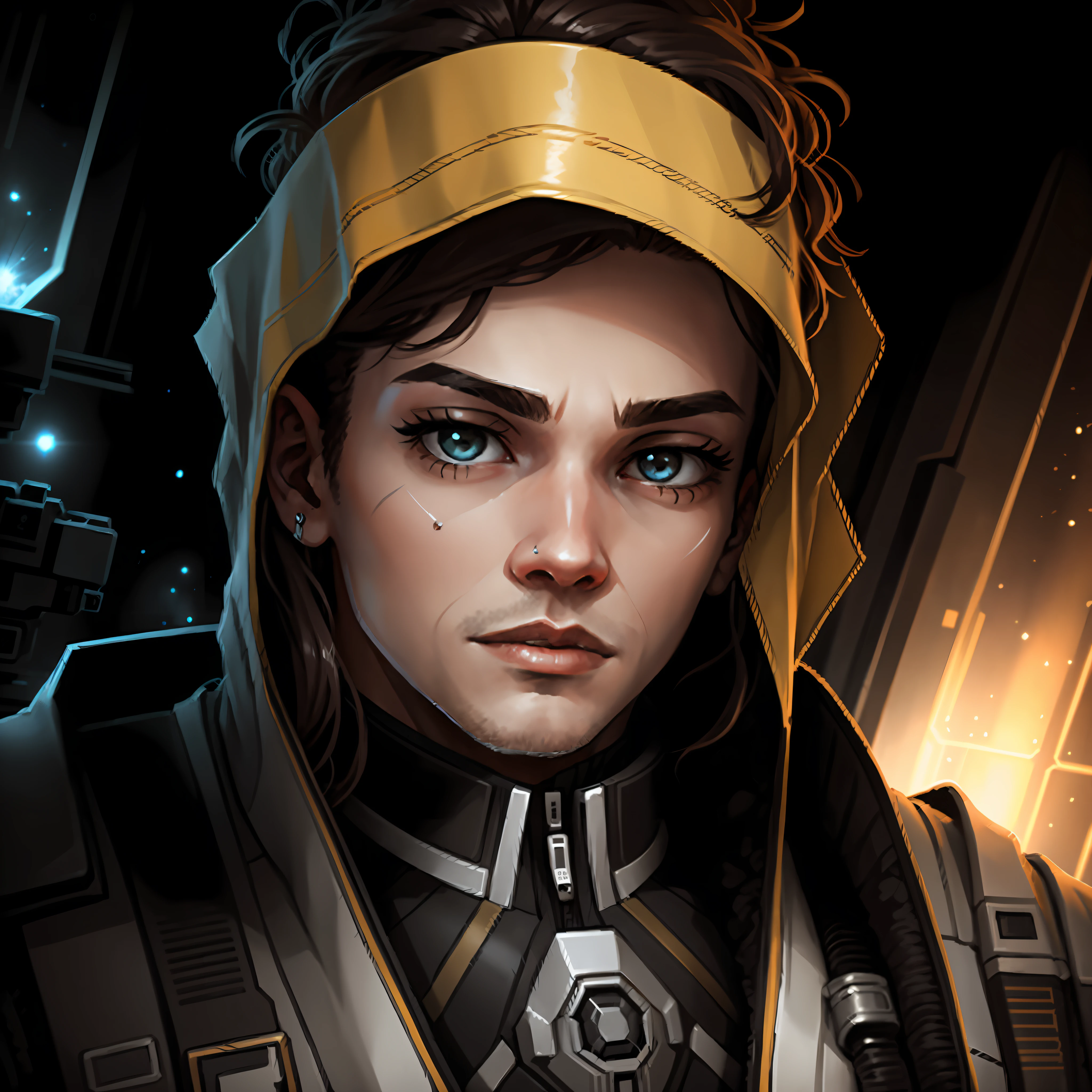 starsector, a portrait of a young man,