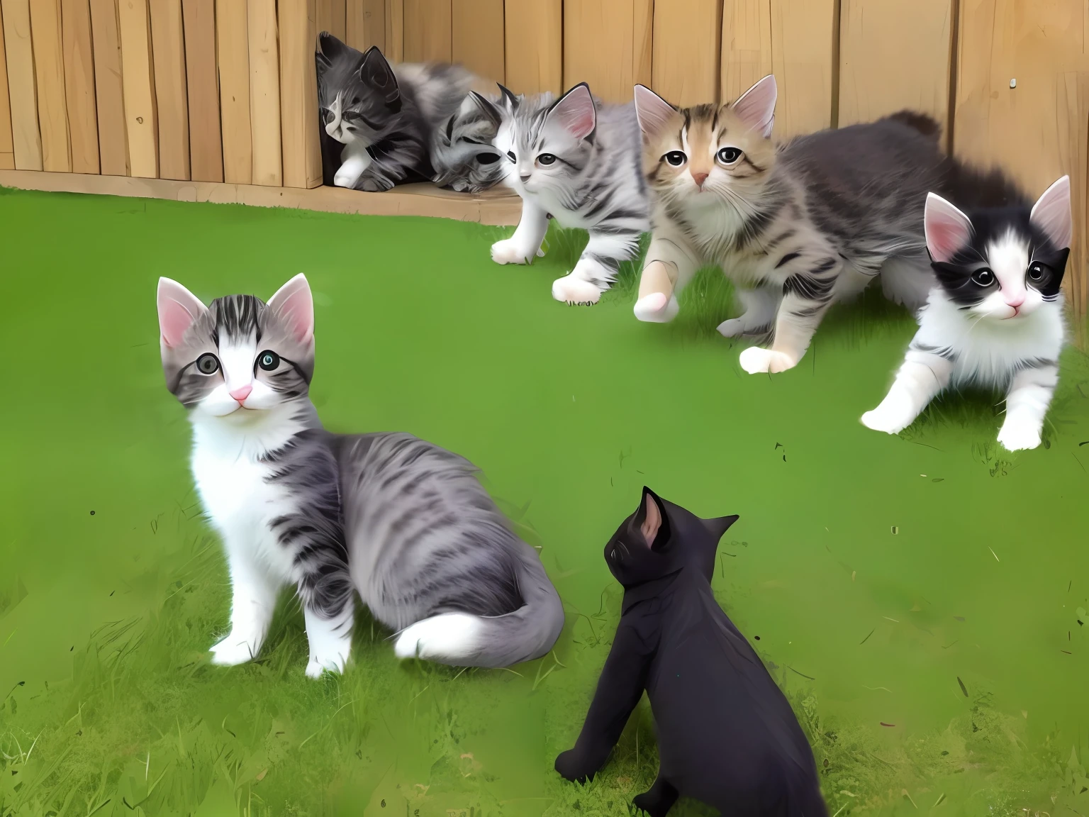 Kittens and puppies