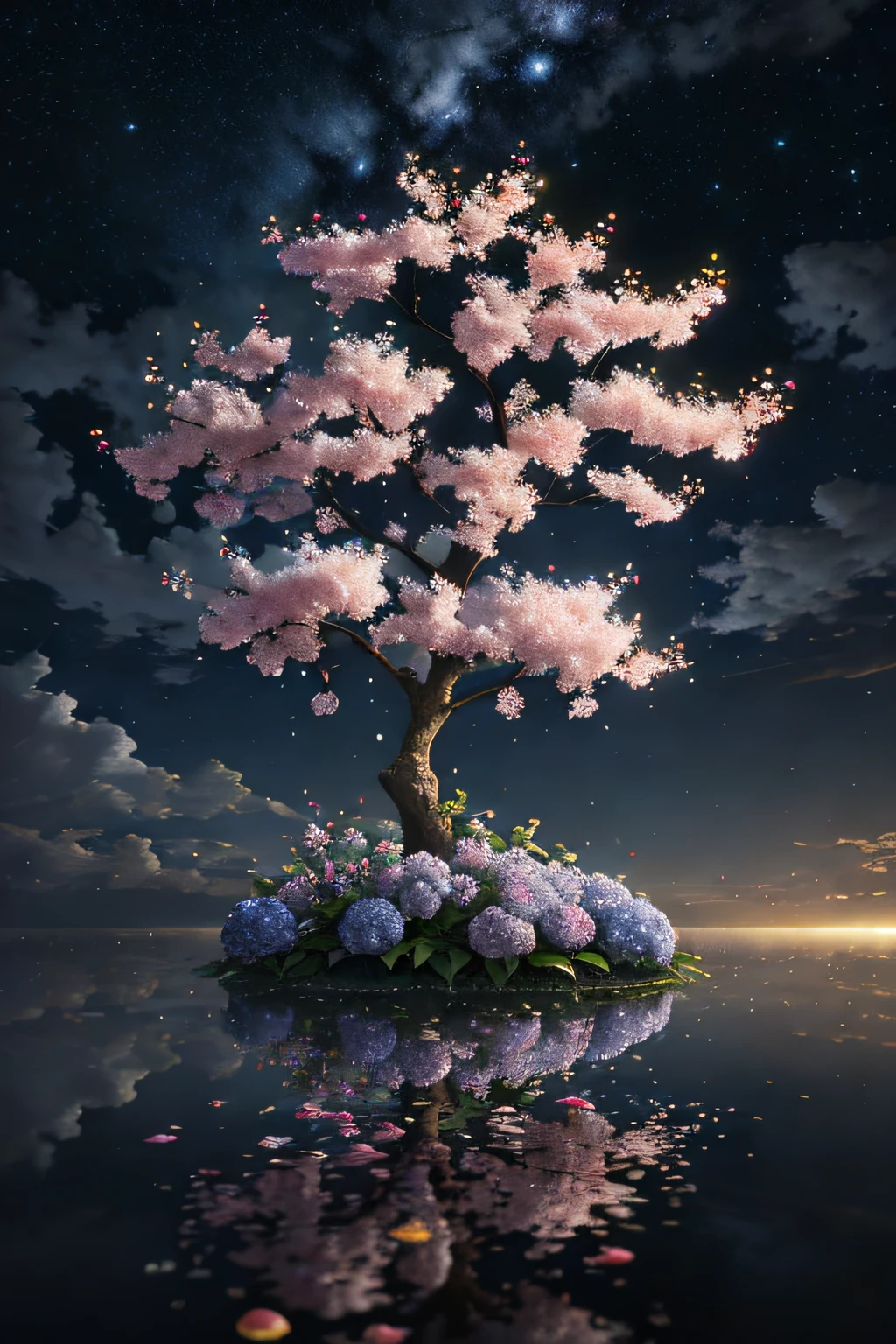 paint (strokes)+, atmosphere, intricate, clouds, aspect ratio 1:1, raytracing, Bokeh, smooth, (colorful), (detailed complex busy background: 0.8), hydrangea, repair drones, (night:1.4), Sharp Eyeliner, intricate details, hand on Chinese sword, beautiful, flat illustration, scenery, detail love, (ultra-detailed), day, photon mapping, ((intricate details)), ship wake, (The Peach Tree), crowd,