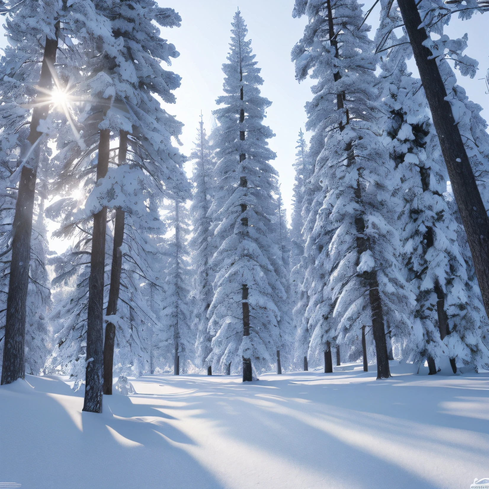 Masterpiece, best quality, high quality, highly detailed CG unity 8k wallpaper, coniferous forest, silence, towering conifers covering the forest floor, severe cold climate, serene beauty, snow, winter, mild summer, breeze, Conifers, branches, bokeh, depth of field, HDR, bloom, chromatic aberration, photorealistic, extremely detailed, popular on artstation, popular on CGsociety, complex, high detail, dramatic, art midway --auto