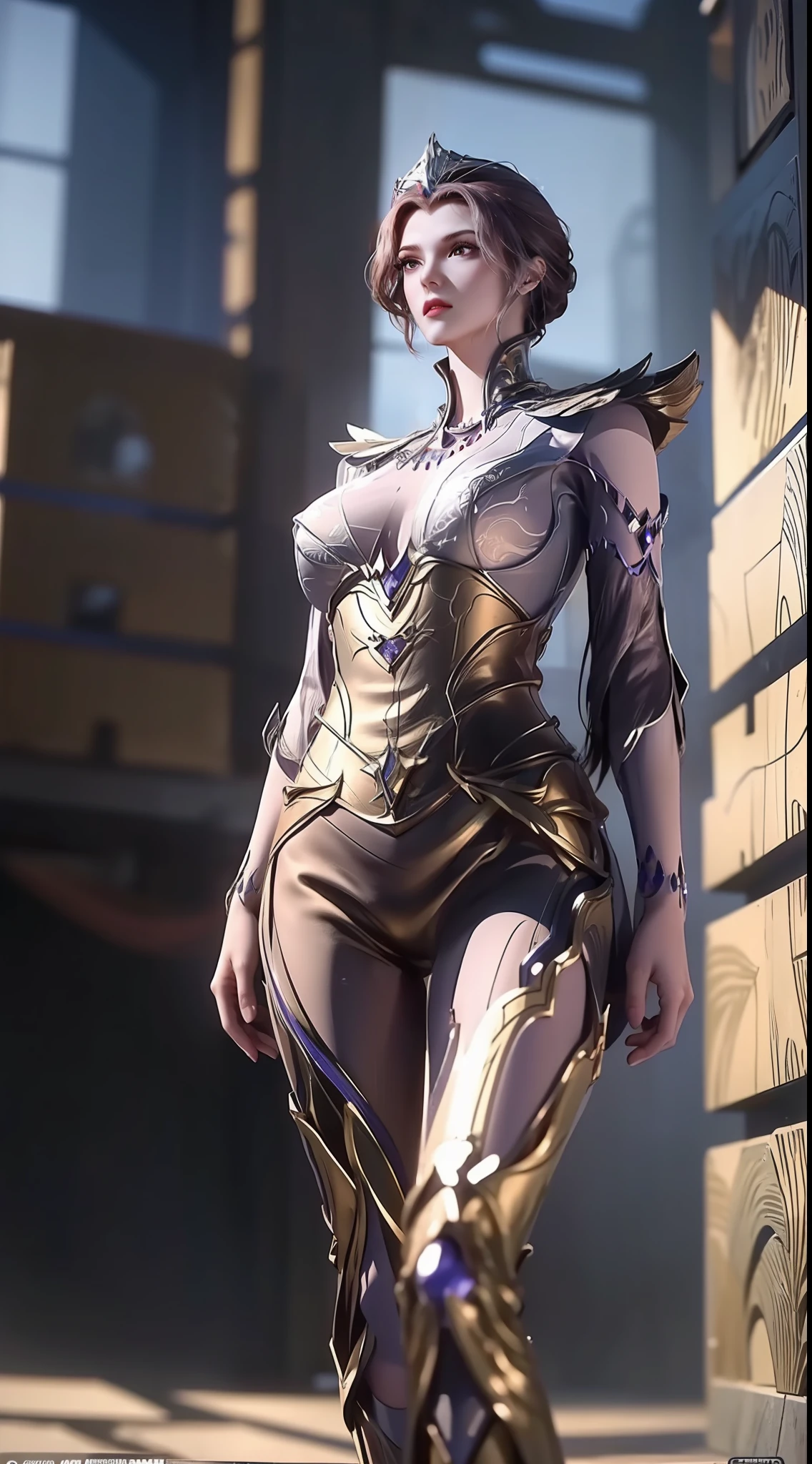 RAW,tmasterpiece,ultra fine photos,,best qualtiy,超高分辨率,Photoreality,rays of sunshine,full-body portraits,stunningly beautiful,,dynamicposes,delicated face,vibrant eyes,Big breasts and bare shoulders,She wears a futuristic Iron Man mech,Red and gold color scheme,Very detailed abandoned warehouse background,detailed face with,Detailed and complex busy background,untidy,opulent,milkyW,Highly detailed skin,Realistic details of skin,Visible Pore,tack sharp focus,volume fog,8k uhd,digital SLR camera,high qulity,filmgrain,White skin of the,photo-realism,lomography,Huge metropolis in a dystopia of the future , look from down, semi transparent