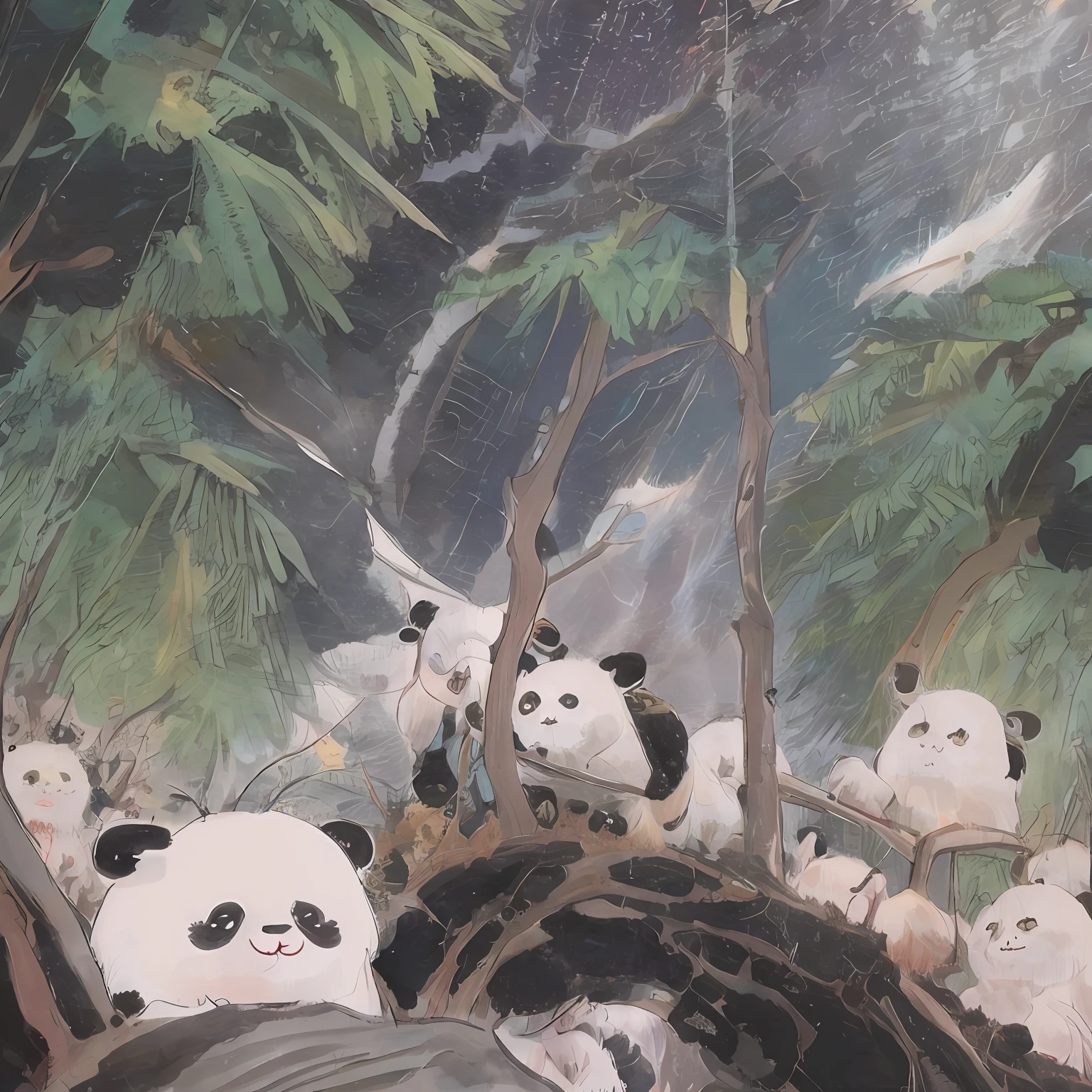 Chengdu,starry nights,pandas --auto