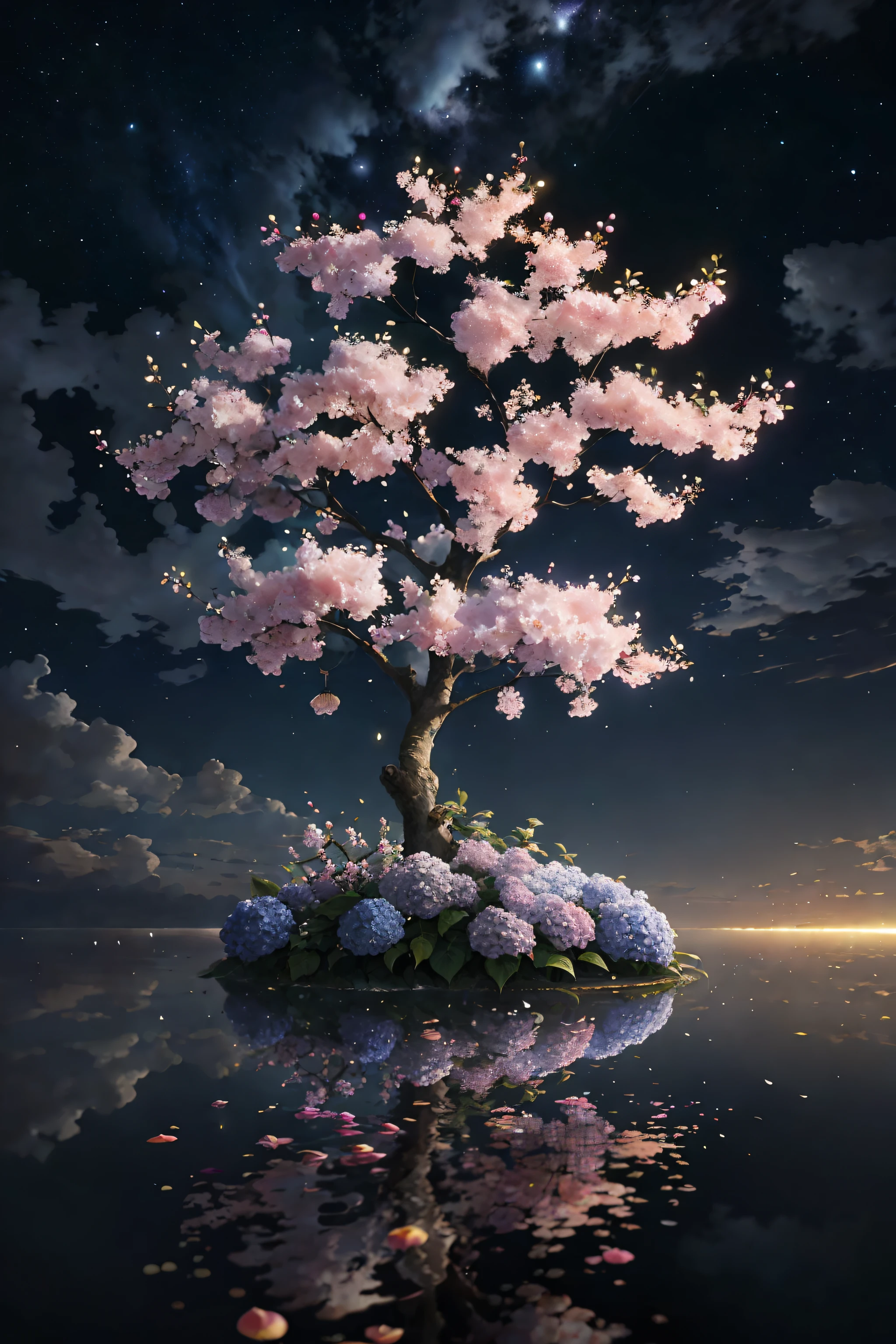 paint (strokes)+, atmosphere, intricate, clouds, aspect ratio 1:1, raytracing, Bokeh, smooth, (colorful), (detailed complex busy background: 0.8), hydrangea, repair drones, (night:1.4), Sharp Eyeliner, intricate details, hand on Chinese sword, beautiful, flat illustration, scenery, detail love, (ultra-detailed), day, photon mapping, ((intricate details)), ship wake, (The Peach Tree), crowd,