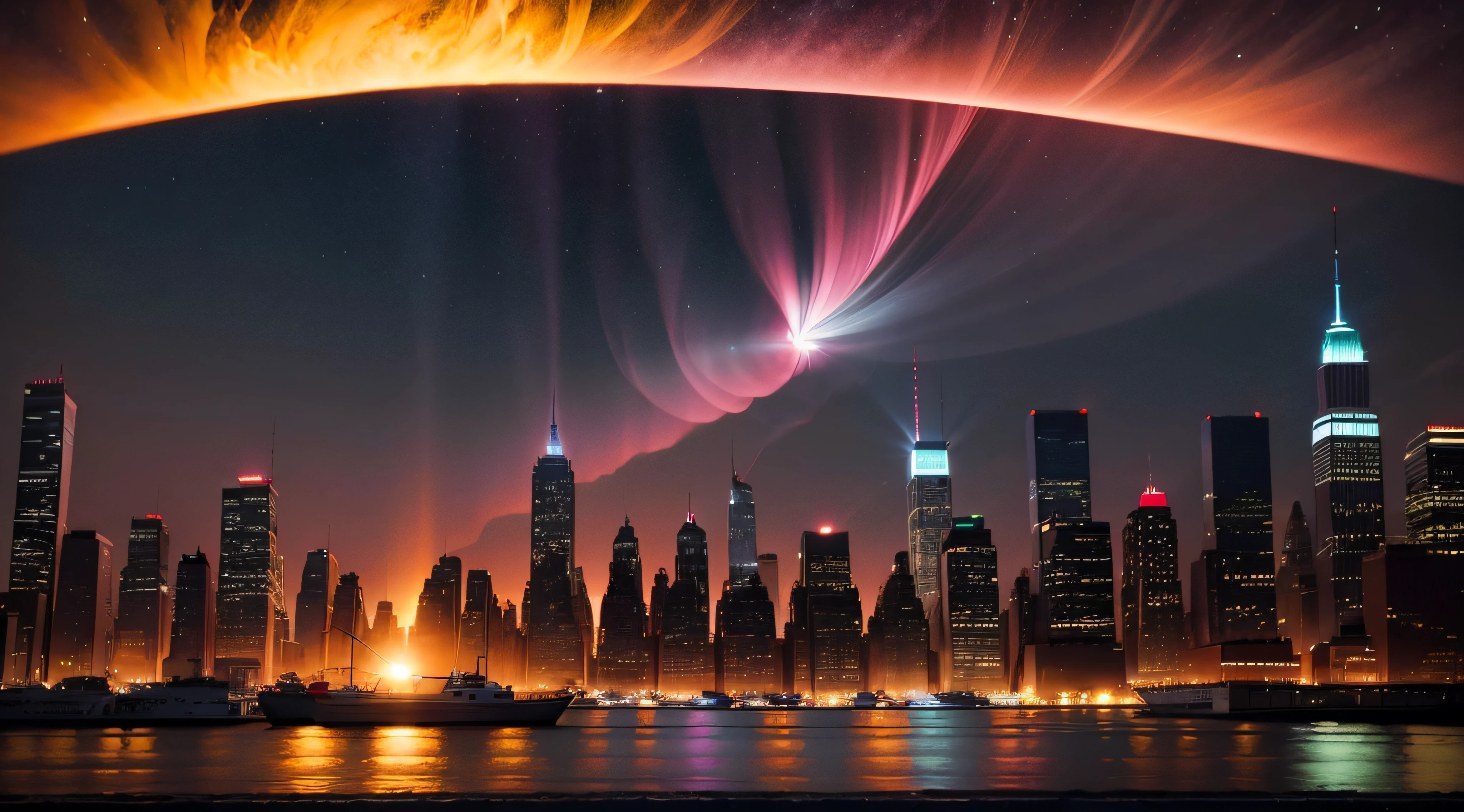 A solar storm seen from New York