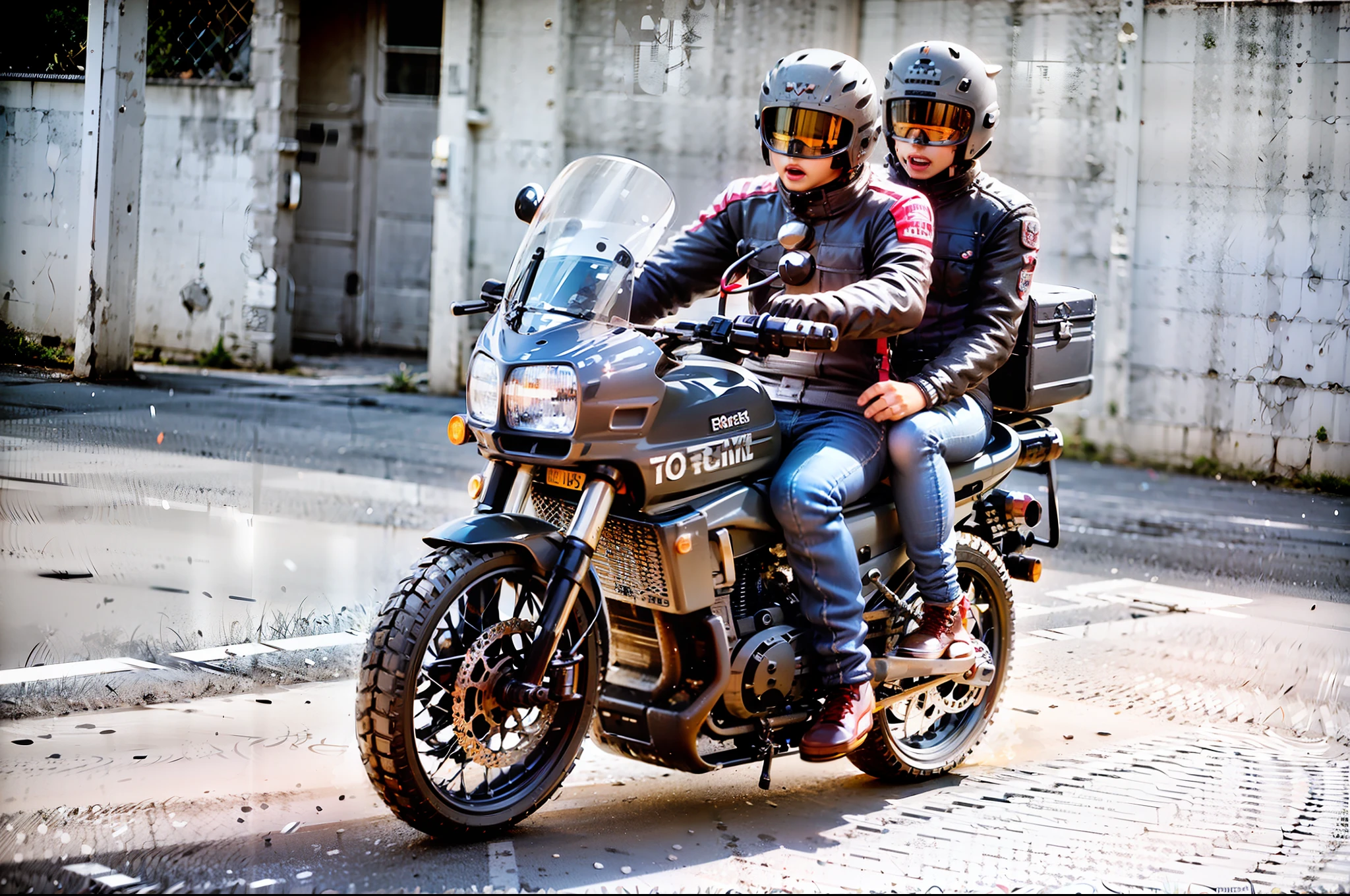 They are riding motorcycles on the street during the day, touring, triunfo, Andar na estrada, pilotando uma motocicleta, andar de moto, sentado em uma motocicleta, andar de moto por uma rua, Directed by: Felipe Seade, motocicleta, Directed by: Fernando Gerassi, motociclista, Directed by: David Ruby, por Romain brook, horseback riding, Directed by: Robert Combas, motocicleta