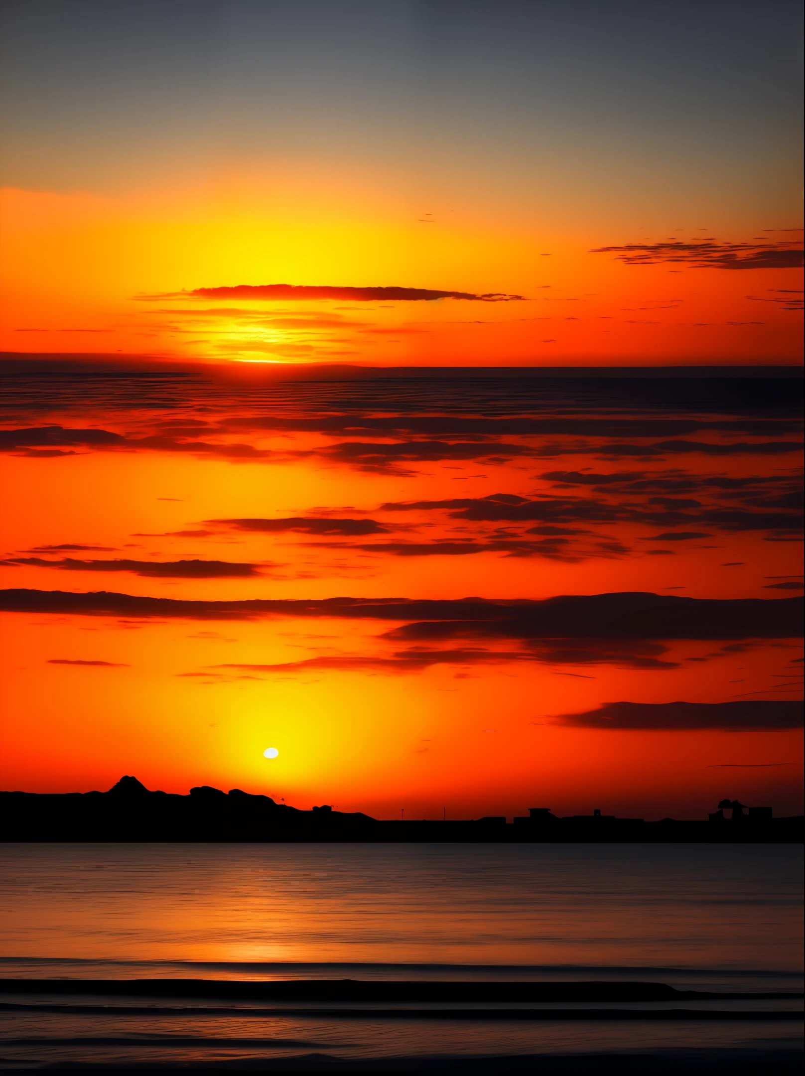 Real sunset