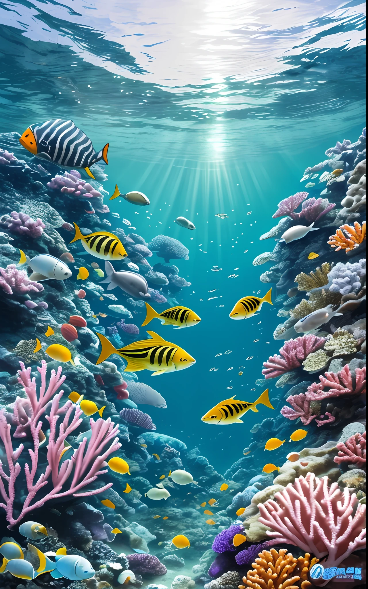 The moon as seen from the bottom of the sea, the night, Eau, nightlight, Fish shadow,ocean floor,Marine life,Beautiful coral reef,Corals of all colors and shapes,Colorful fish,fish flocks,Marine fish,the shark,Dive into the depths of the azure sea,
Explore the mysterious underwater world like a dream。
Over here,Painted Reef rises,
Splendid fish dance genre。
Coral reefs unfold in colorful ways,
Like an incomparable palace。
Seaweed snuggles in it,
Sway gently,Like a dancer。
The treasures of the world lie quietly,
The shells shone with a fantastic light。
Jellyfish are like brilliant works of art,
Soft and flowing,Charming and peaceful。
Turtles move slowly in the city,
Faithfully guarding the secrets of the ocean。
Whales sing in the distance,
The tune echoes,Gentle and majestic。
The ocean universe is boundless,
Even in the depths of darkness。
But under the starlight casting,
Everything is clearly visible,Authentic and pure。
Let's dive into the embrace of the ocean,
Immerse yourself in a magical underwater world。
Feel the endless tranquility,
Be with nature,Thoughts fly。
