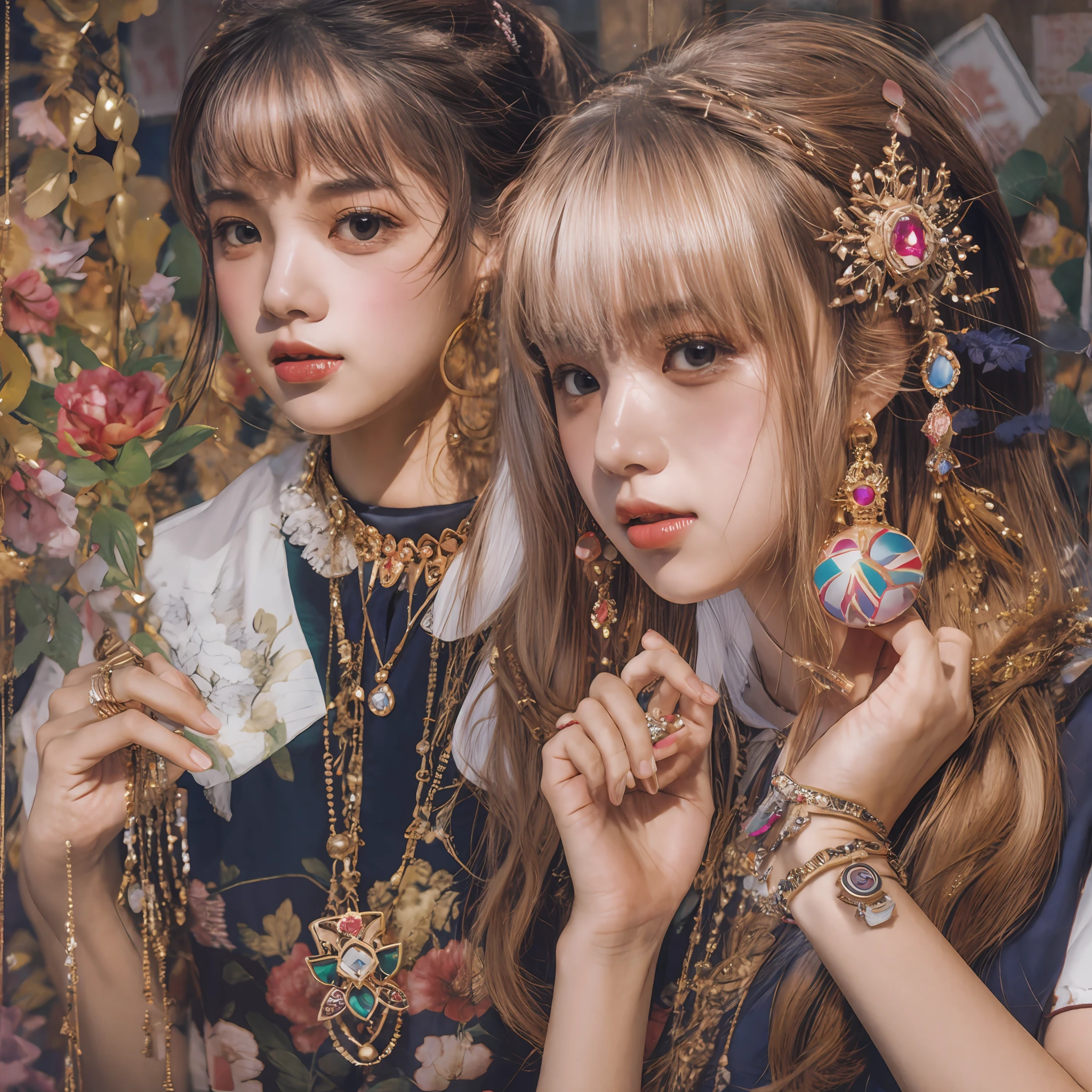 schoolgirls,jewelery ,zoomed