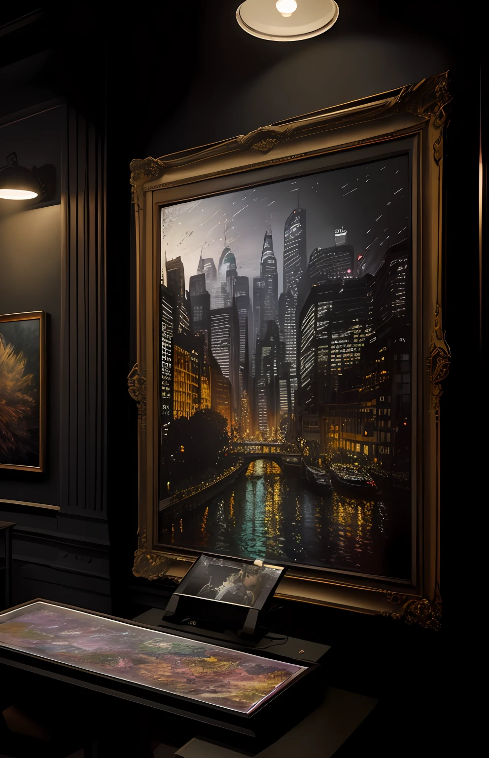 (dark shot:1.1), epic realistic, Gray eyes, Suit and tie, Blonde author：Artie Guéran, by Greg Rutkowski, author：greg tocchini, author：James Gilead, author：joe gb fenton, author：Kate Butcher, City night background, art by greg rutkowski and artgerm, Soft cinematic light, Adobe Lightroom, photolab, hdr, Intricate, Highly detailed, (Depth of field:1.4), Faded, (com cores neutras:1.2), (hdr:1.4), (pastel colour:1.2), ultra - detailed, (art  stations:1.4), Cinematic, warm lights, Dramaticlight, (Intricate details:1.1), the complex background, (rootkowski:0.66), (Black and orange:0.4)