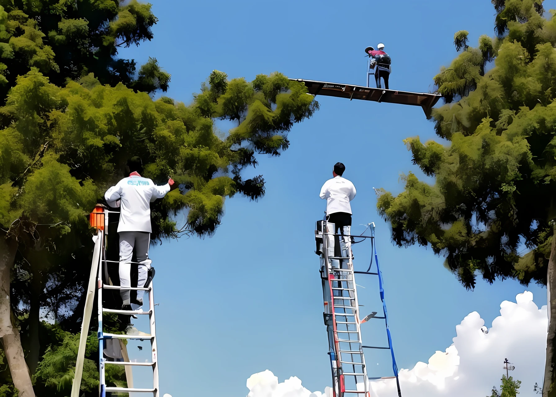 Boys in white,Ladder to heaven