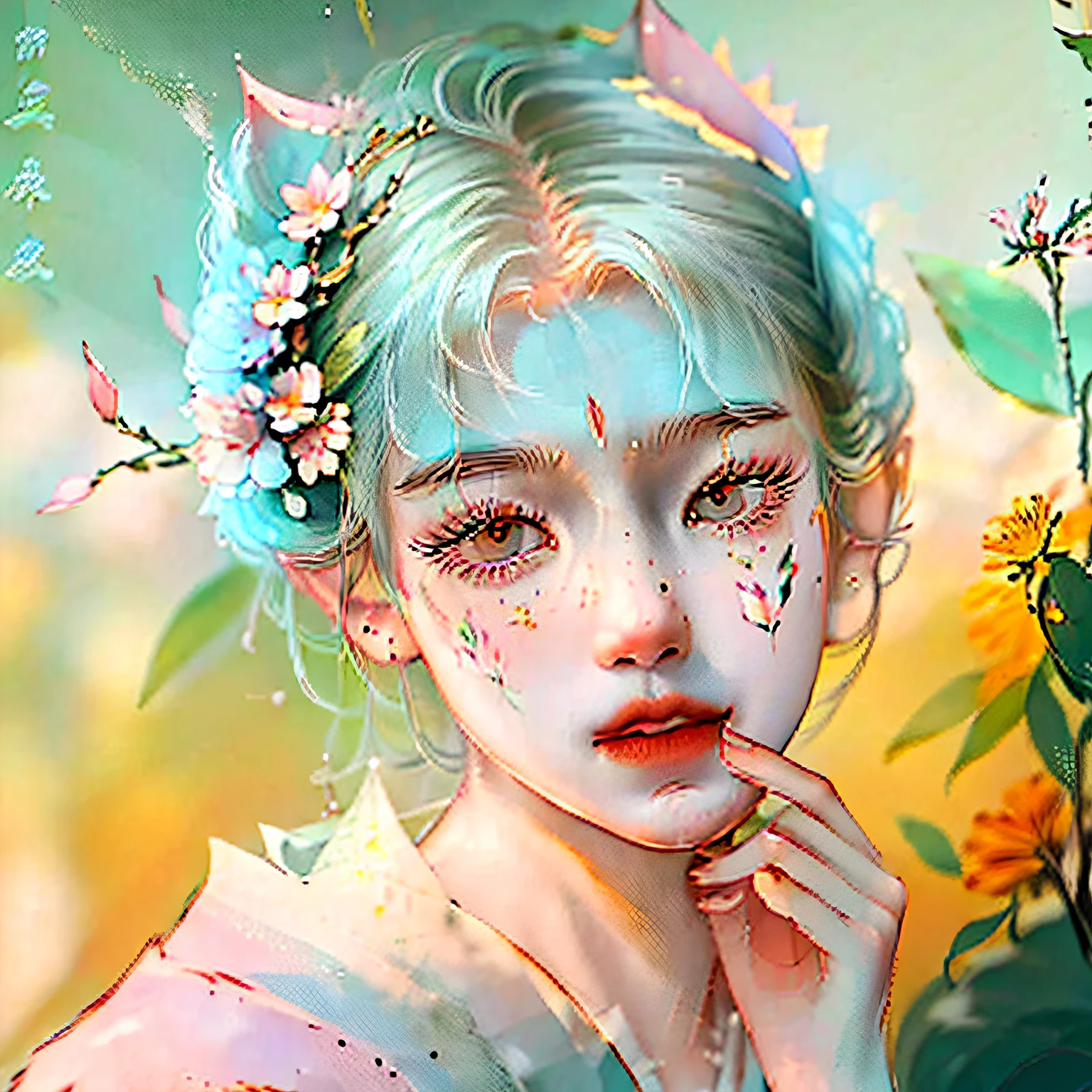 School flower-level beauty，with a good figure，But the indisputable appearance gives people a touching feeling，The most obvious feature of the appearance is a pair of peach blossom eyes。Simple and kind，A humble look makes people unbearable to profane --auto