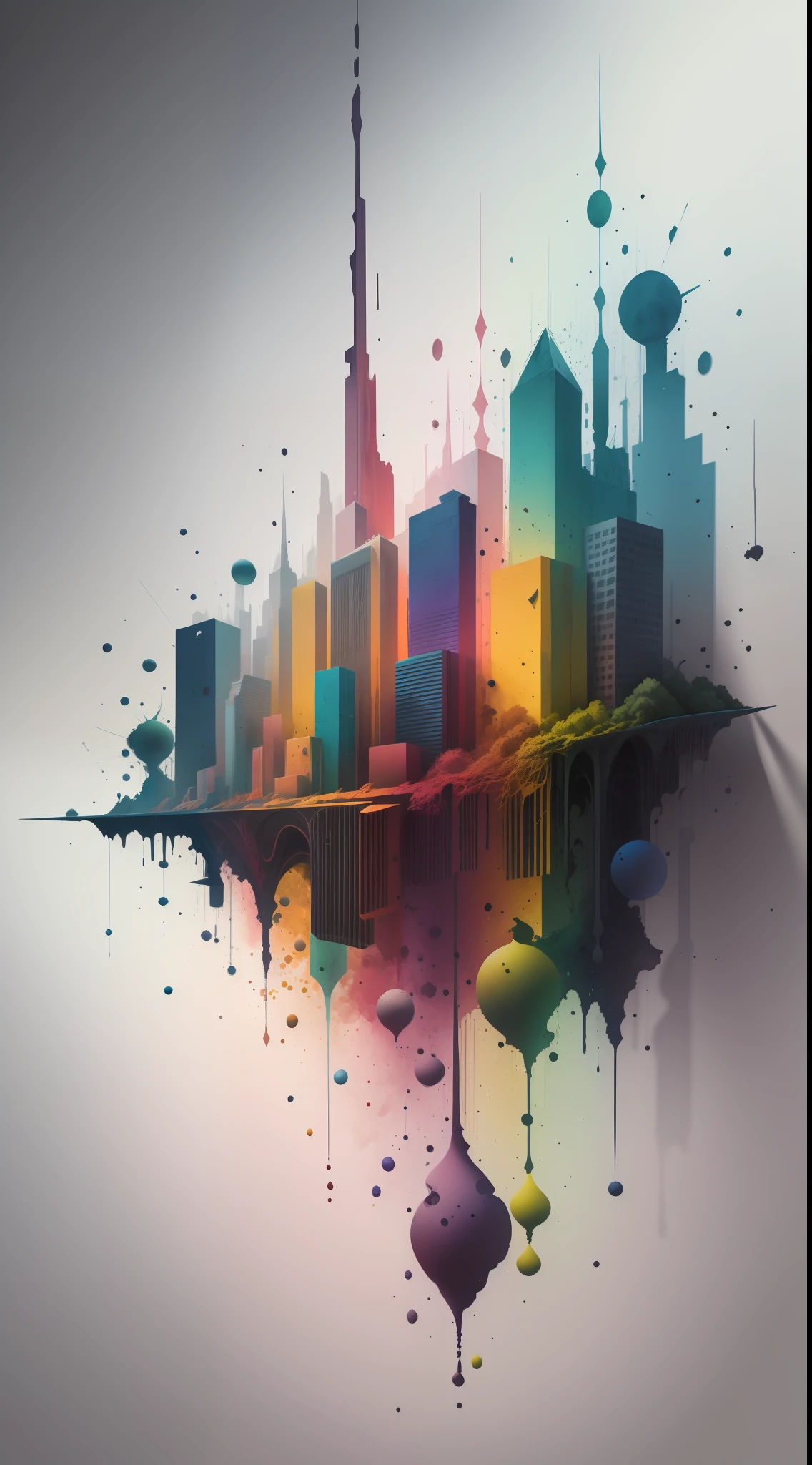 3d watercolor abstract,dark background,high resolution,high quality,colorful,green,red,blue