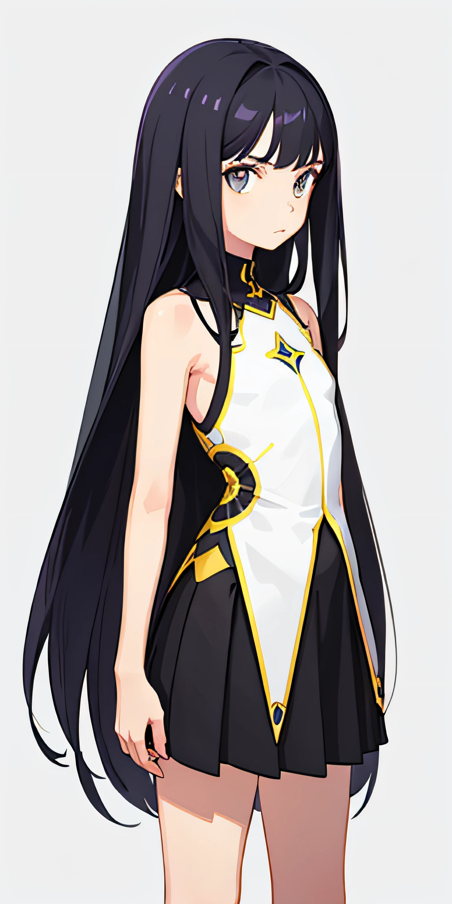 1girl,face,(half body, Upright: 1.2) , ( 1girl in: 1.5)  Arms at sides, Looking at Viewer, , ( Flat background: 1.8) , facing front, Colorful, Art Book,Surreal,Fashionable,Very fashionable
