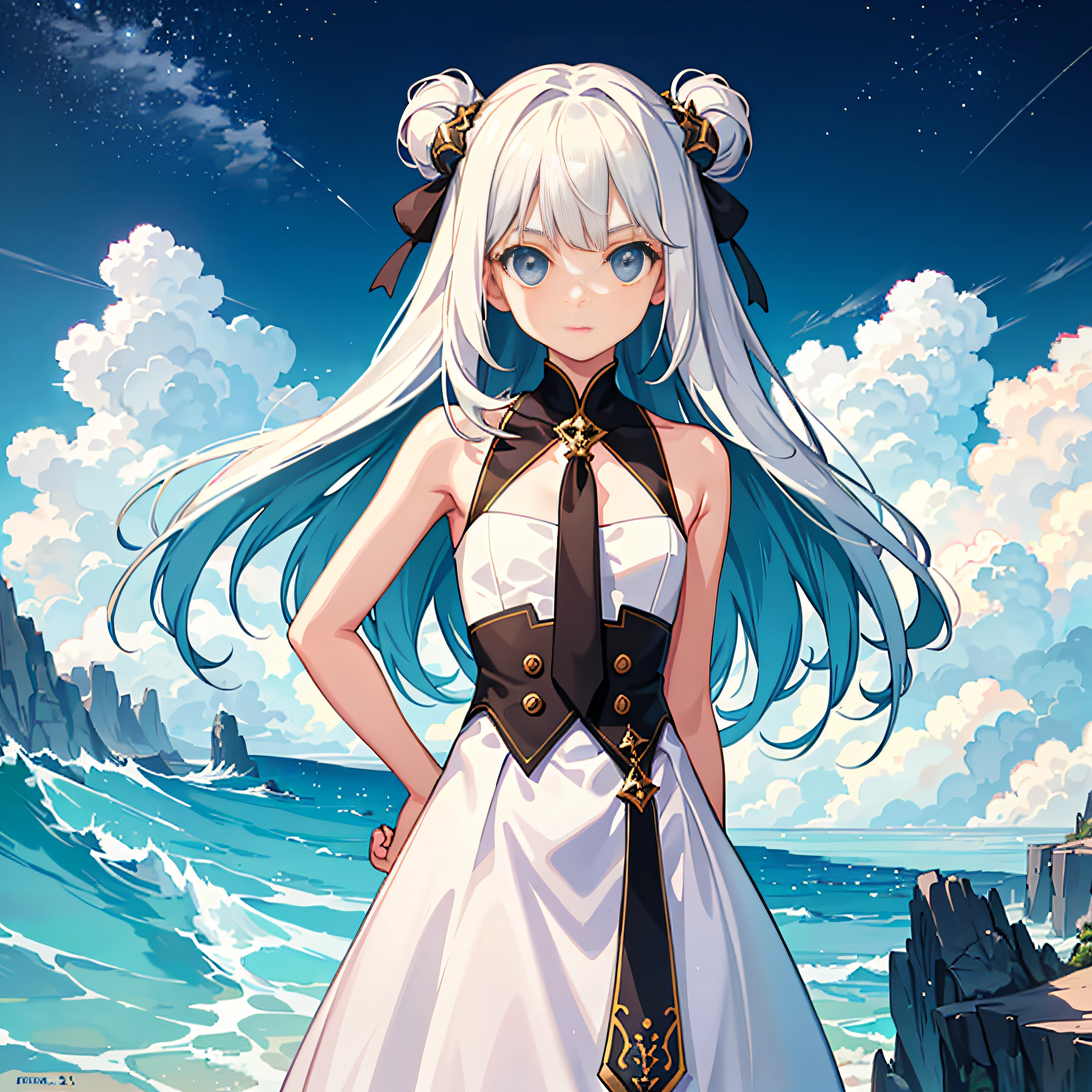 1girl,face,(half body, Upright: 1.2) , ( 1girl in: 1.5) Arms at sides, Looking at Viewer, , ( Flat background: 1.8) , facing front, Colorful, Art Book,Surreal,Fashionable,Very fashionable