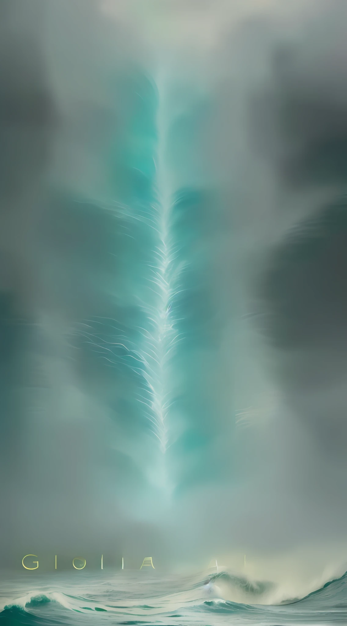 Close-up of the waterfall,A person standing in the water, Greatwave, Inspired by Gloria Stoll Kahn, Godrays digital painting, wall of water either side, stefan koidl inspired, scylla and charybdis, Who was born from the sea, cinematic ligh《befall》still, Glorious image, very huge waves