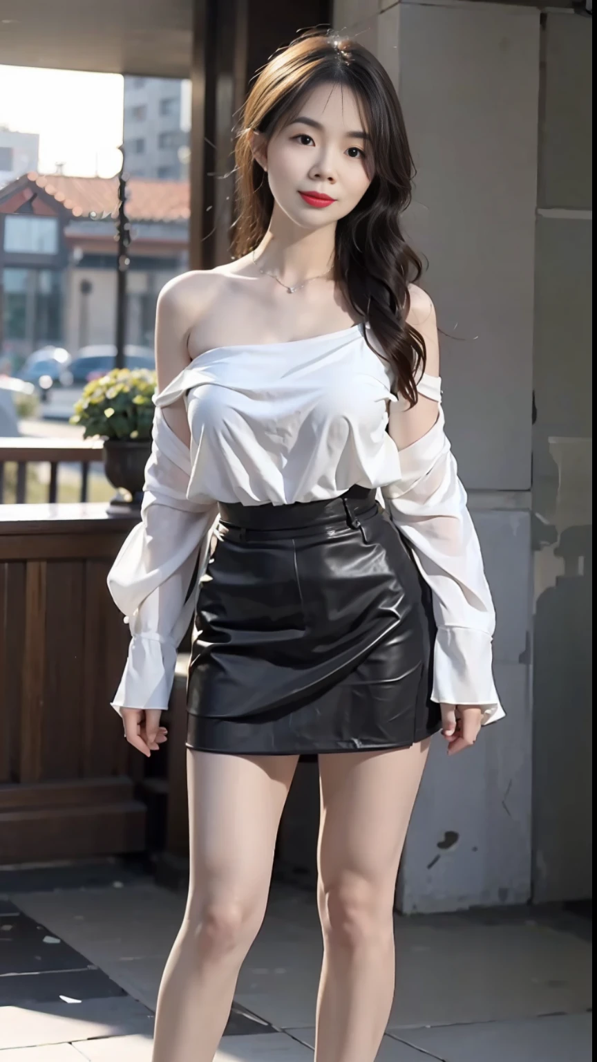 Masterpiece, Best Quality, (Realistic, Photorealistic Photo: 1.37), 8K, An Extremely Delicate and Beautiful, Amazing, Fine Details, Official Art, Ridiculous, Incredibly Ridiculous, Huge File Size, Ultra Detailed, Extremely Detailed, Beautiful Meticulous Girl, 1 Girl, (Perfect Female Figure), Full Body, Short Skirt,