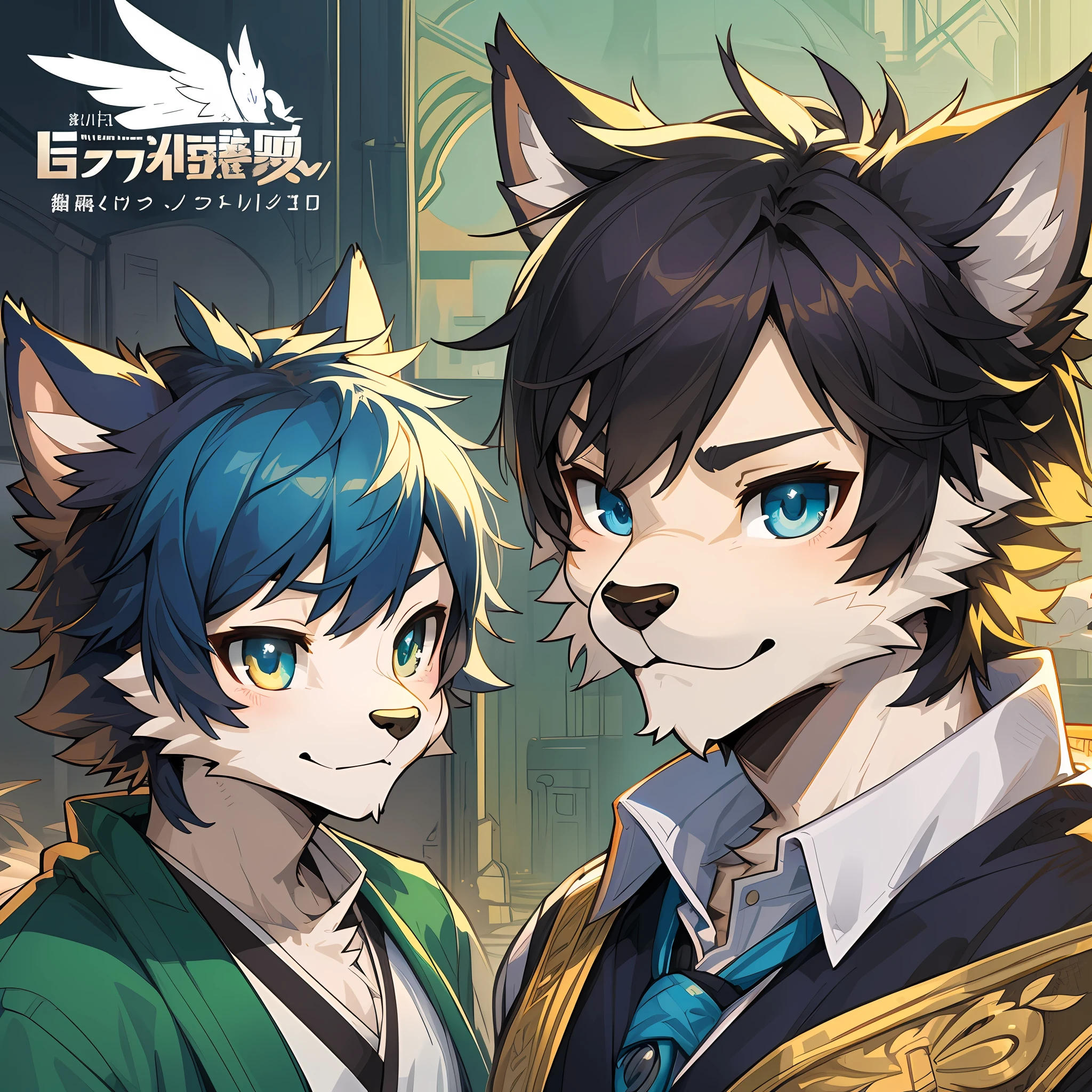 ((masterpiece)), (ultra detailed), (best quality), detailed background, (style of SF), (concept art, character sheet),absurdres(highly detailed beautiful face and eyes)perfect anatomy(angelic handsome boy, kemono, child)(furry anthro),