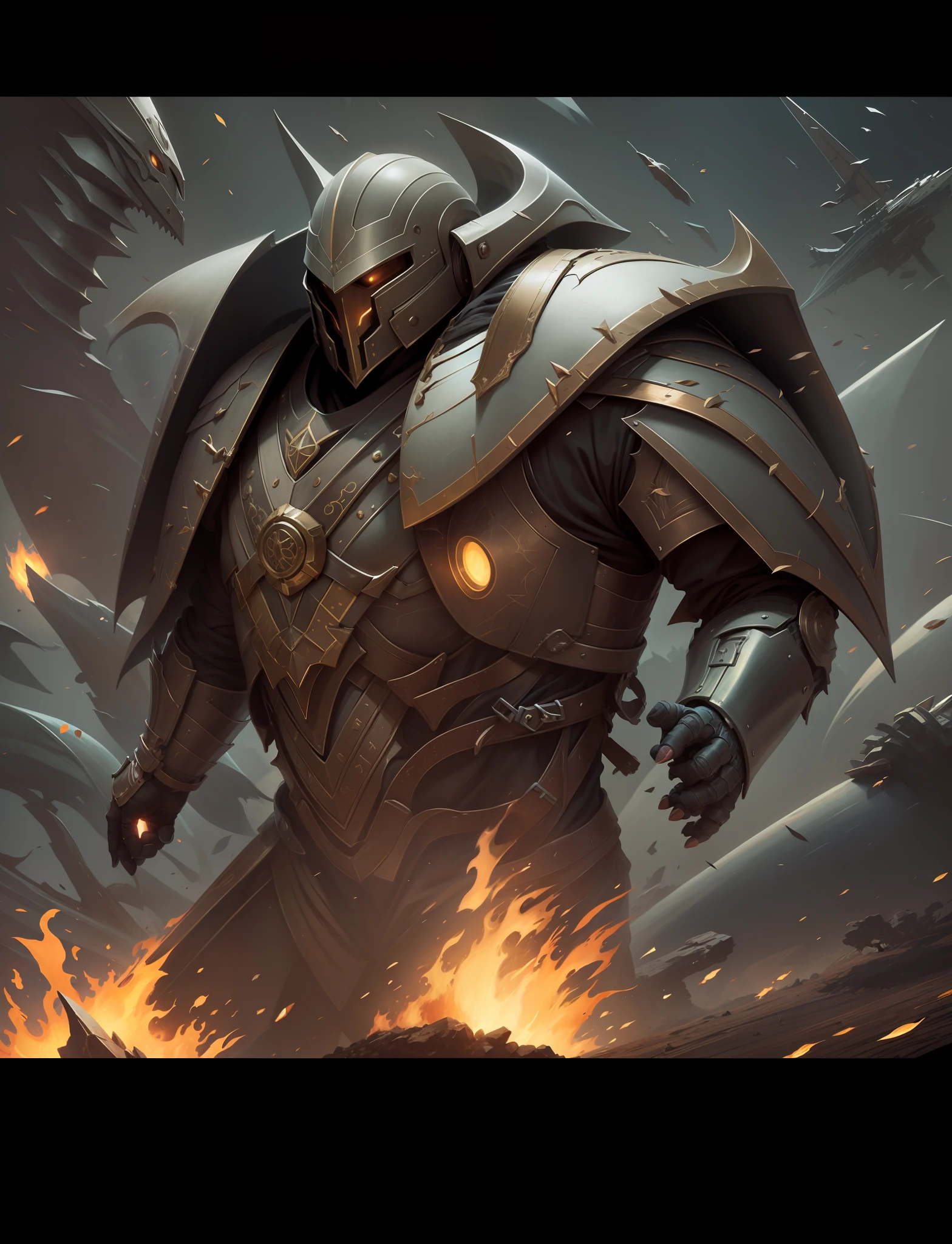 Optimized redraw of shoulder armor pattern,Finger reshaping,Flesh out of detail)