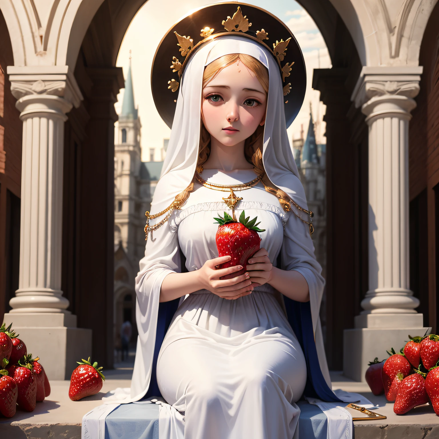 Strawberries and Our Lady of Graces --auto