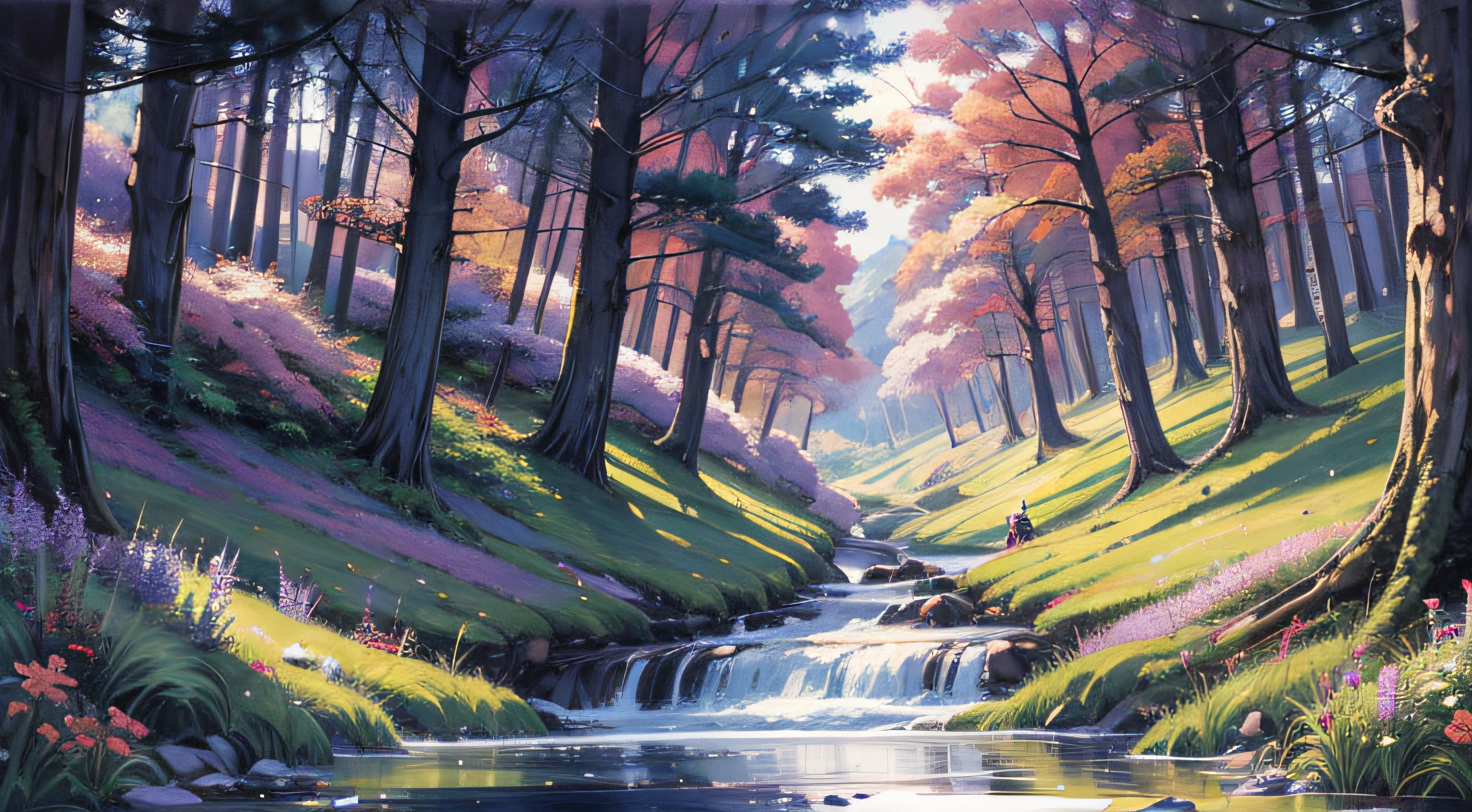 tmasterpiece,Miyazaki's painting style,The stream plummeted 3,000 feet,It is suspected that the Milky Way fell for nine days,