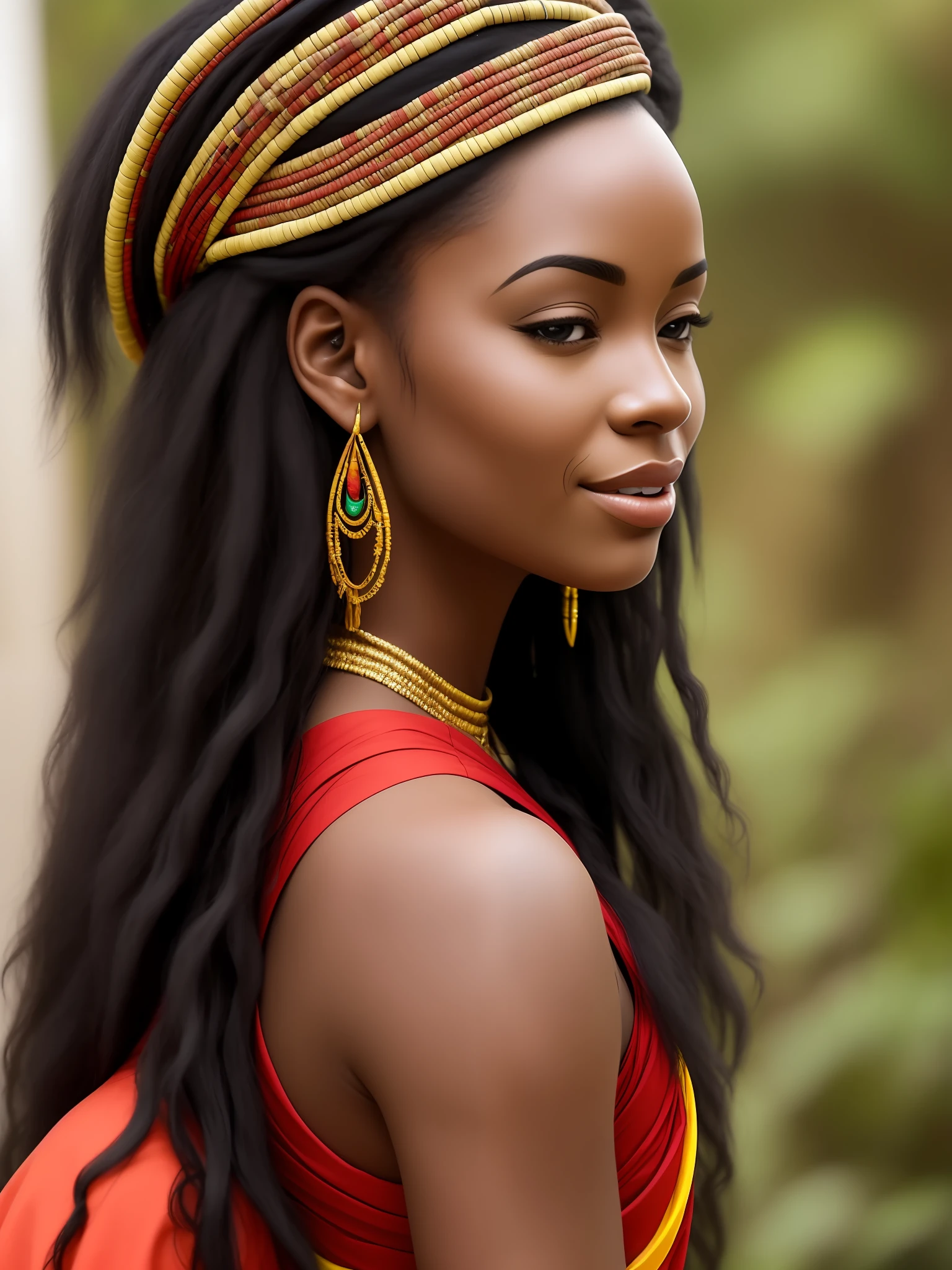 Ogun African orisha, com perfil brasileiro