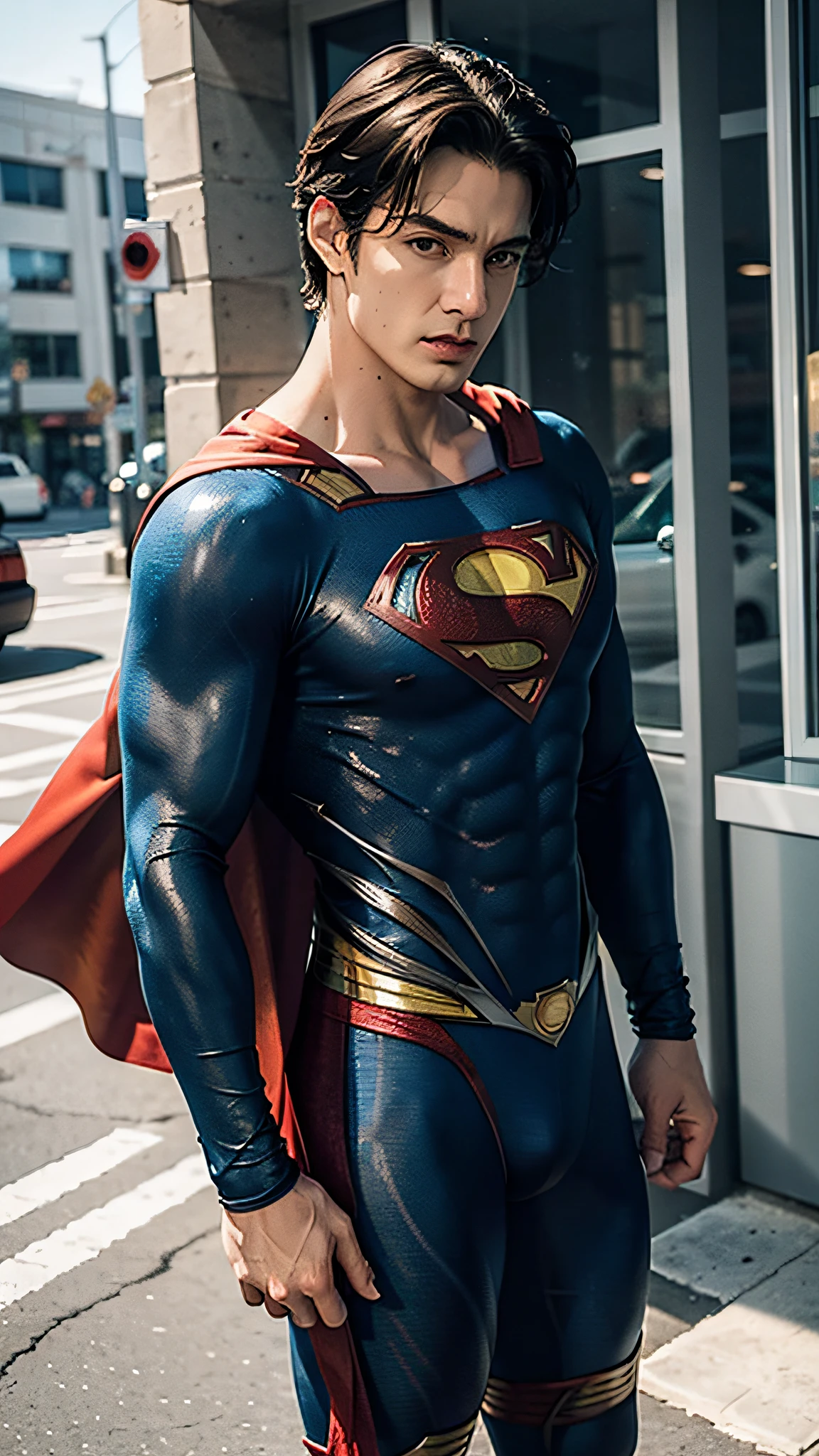 Man body setting,Superman costume tights