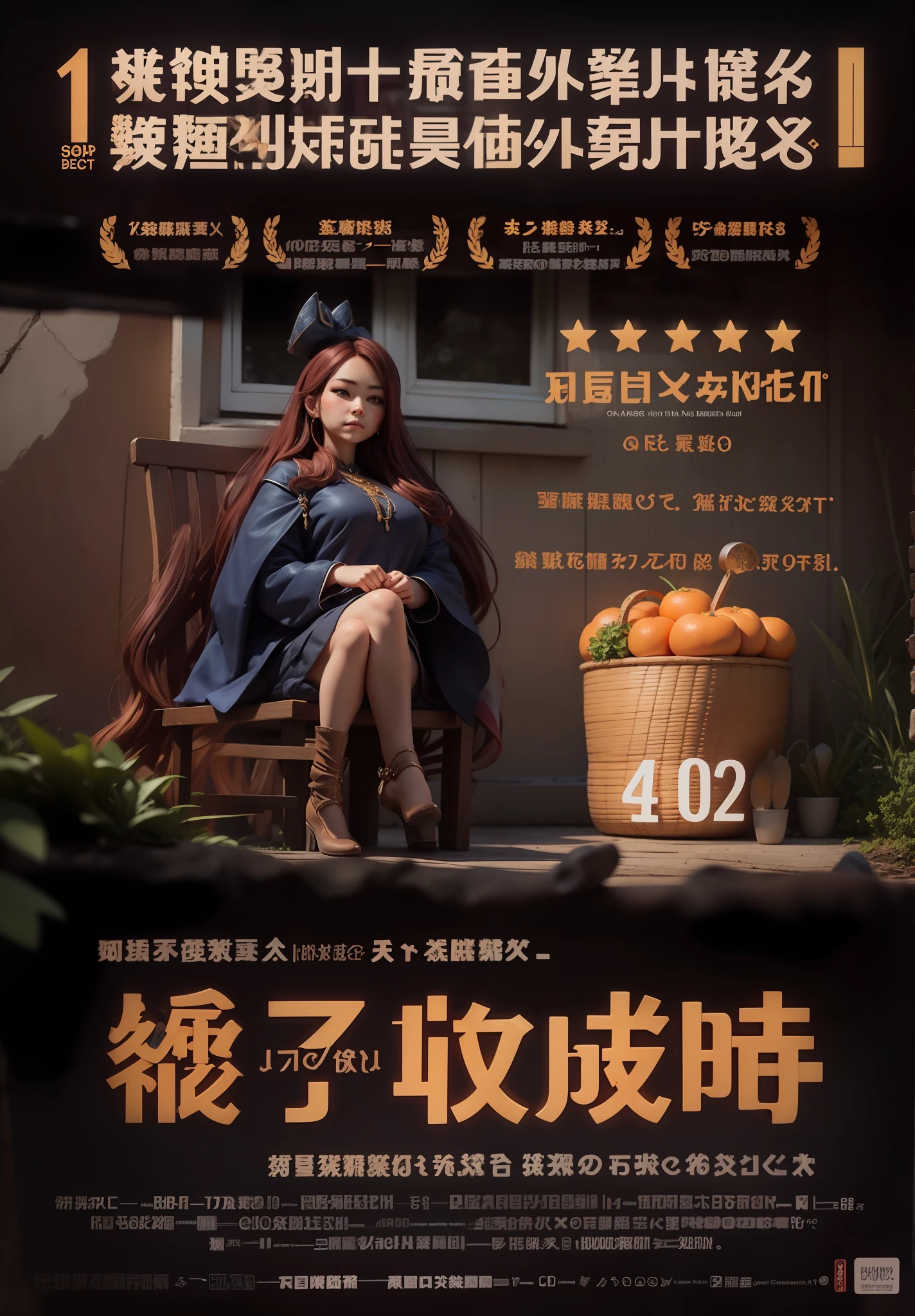 Orange long-haired lady