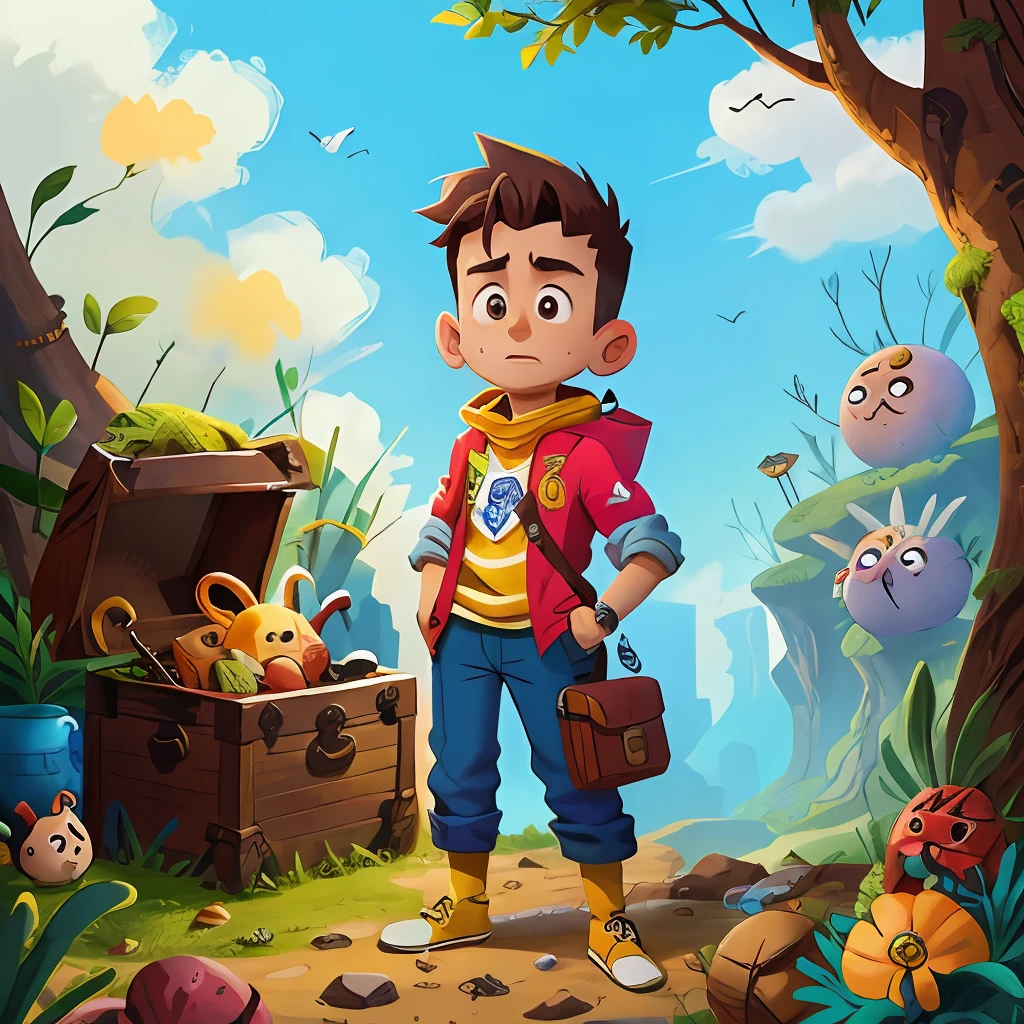 Pedro na terra dos tesouros perdidos, A place with many chests with treasures