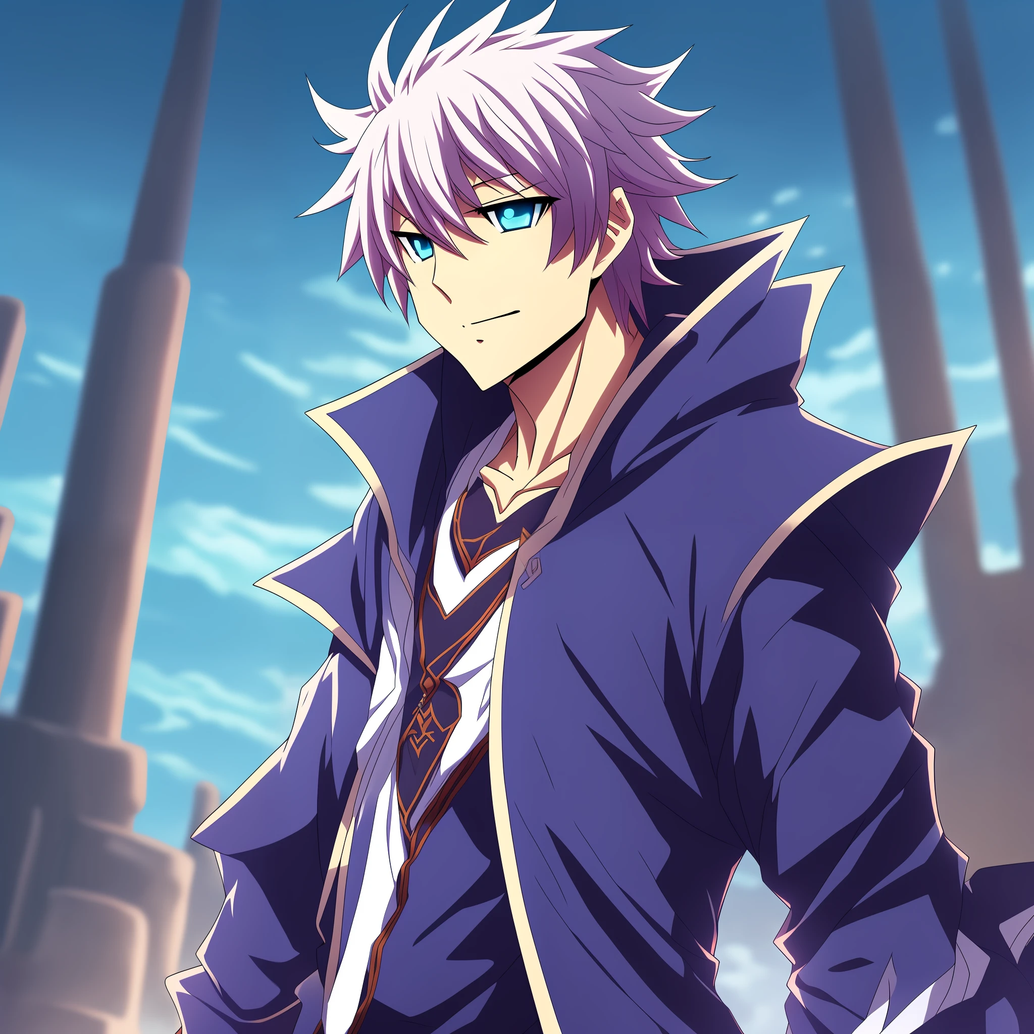 Mage Frost male anime teenager