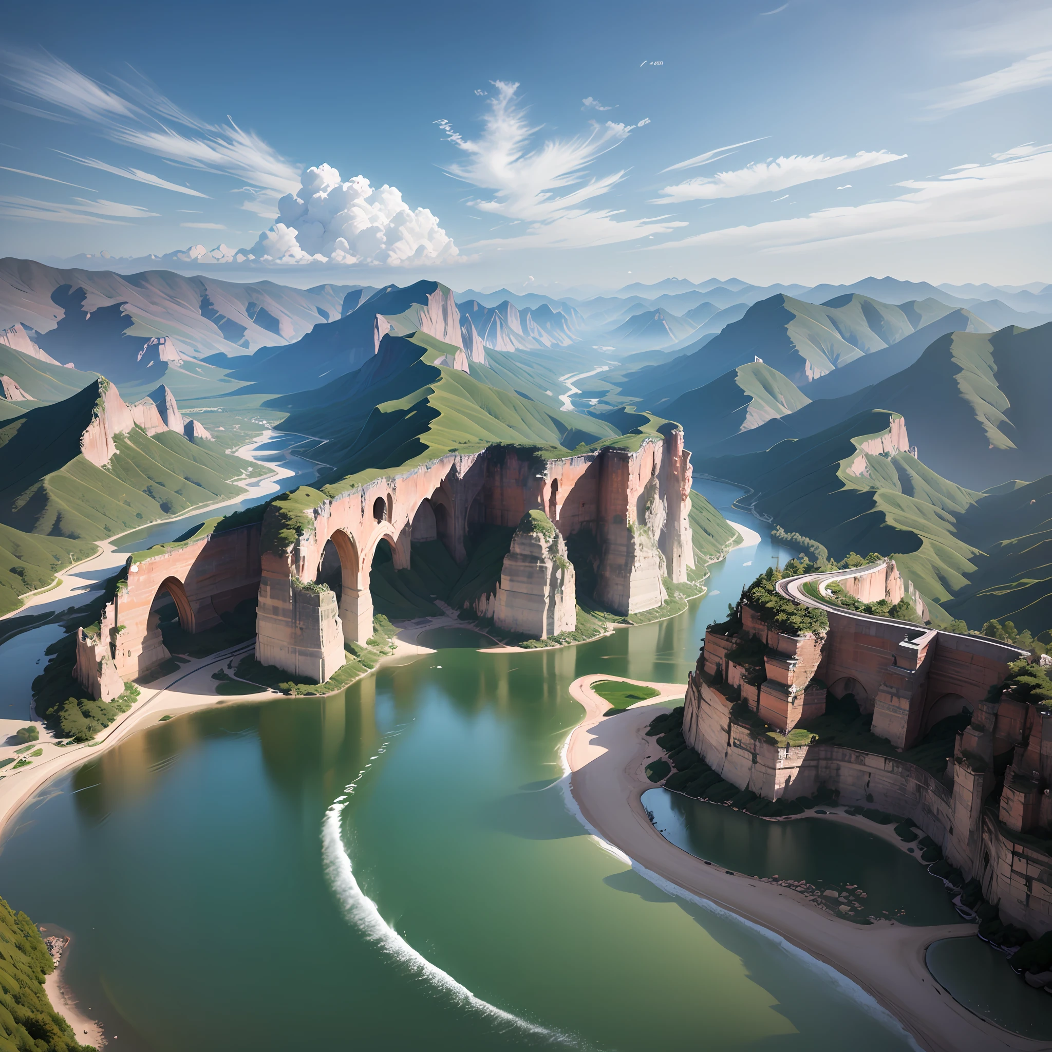 Shaanxi Wave Valley's stunning landscapes，Realistic pictures，Ultra photo realsisim，It's not at all obvious that it's AI --auto --s2