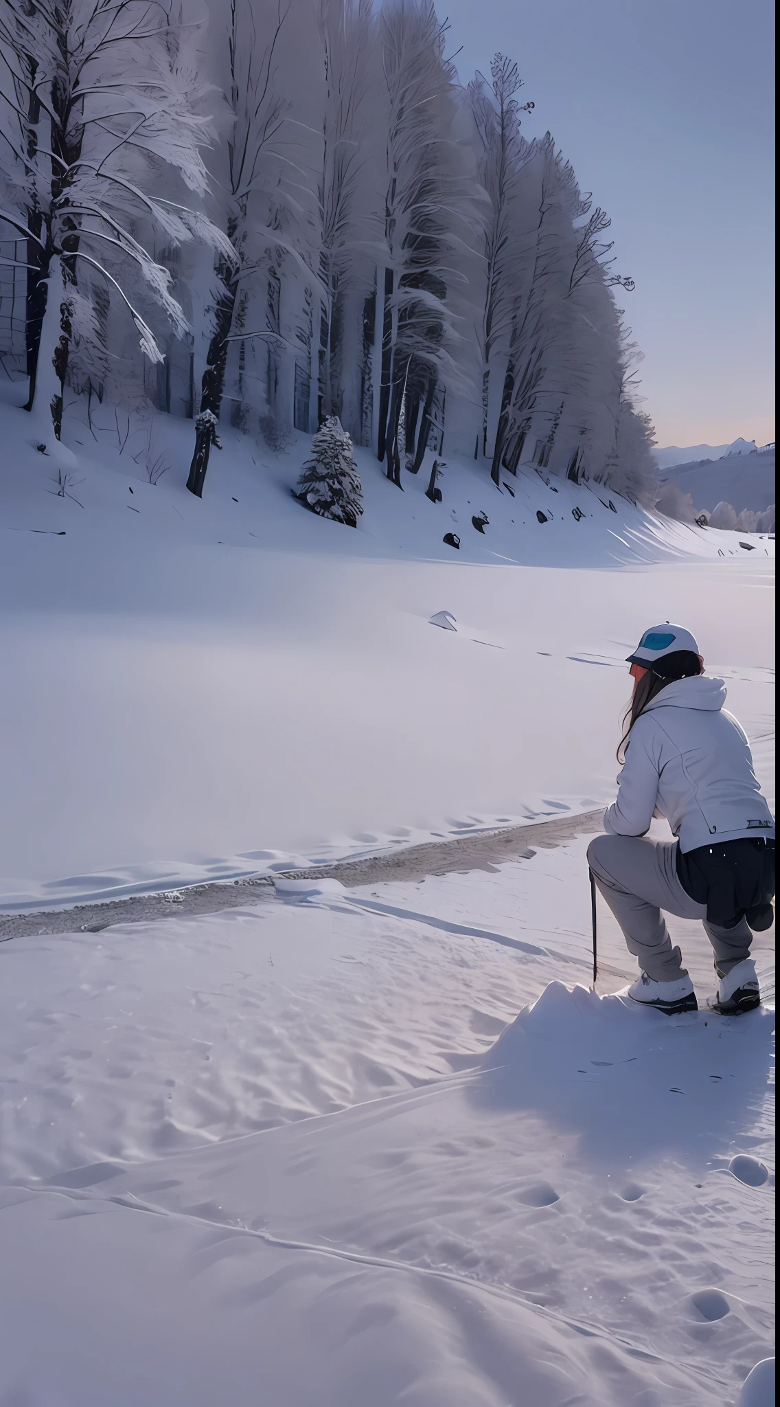 Mulher vestida com casaco de pele branco e bodycon branco de couro cobrindo o corpo todo, neve, rua com neve, equipamento de esqui, casaco de pele branco, luvas brancas, viseira colorida, esquiando em Bariloche, masterpiece that captures the essence, background perfeito, Bariloche com neve ao fundo, ((pele altamente detalhada, detalhes da pele)), foco nítido, volumetric fog, 8k UHD, DSLR, alta qualidade, filmic grain, Fujifilm XT3, ultrarrealista |
