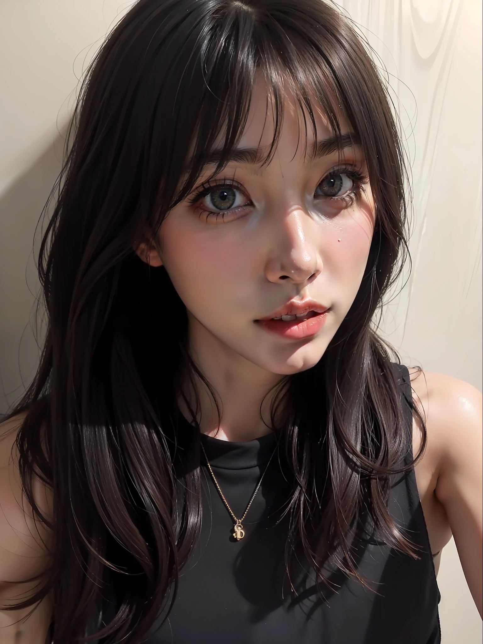 (4K,  Best quality, A high resolution:1.1), (Realistic, photo-realistic:1.1),   1girll,  Solo,  A detailed eye, fine complexion, (view the viewer:1.2), Cute,  Pure, Long eyelashes, Upper body,
Blush, Random clothes,
Realistic light, realistic shaded,   [The background is blurred out], eyes focus,  [Depth of field], Professional lighting, photon maping, Radio City, Physically-based rendering, High detail,  f/2.8, 200mm lens, catch light,